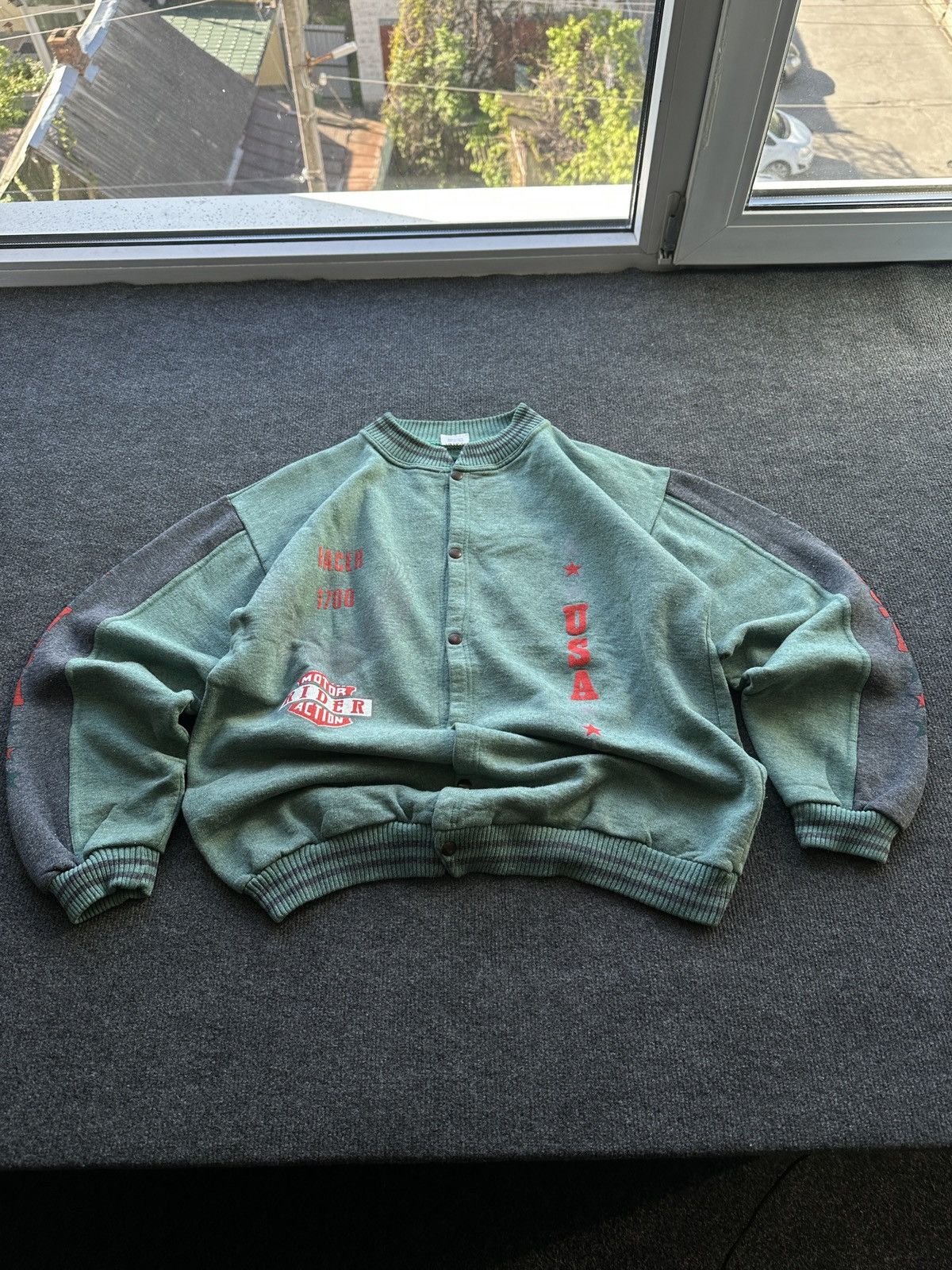 Other USA 🚨 RACER 1700 MOTOR RIDER ACTION RARE BOMBER JACKET Size US XL / EU 56 / 4 - 1 Thumbnail