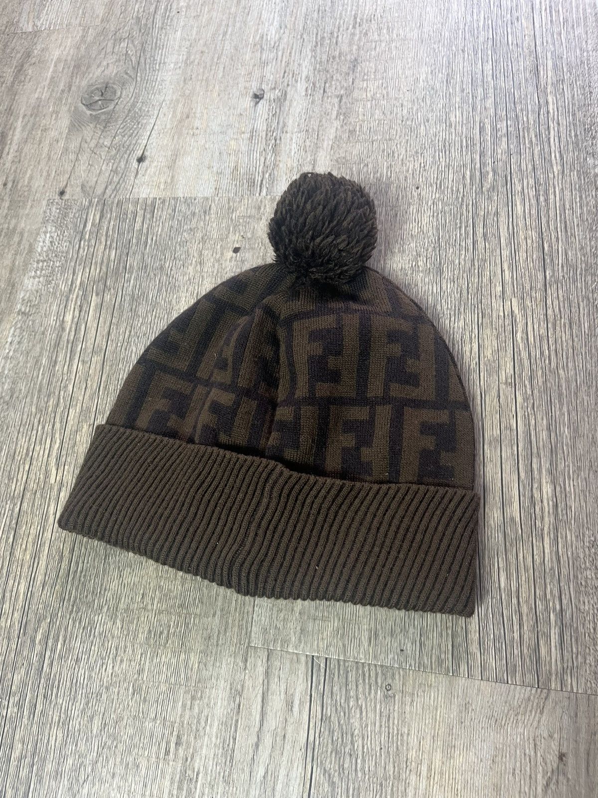 Fendi Fendi monogram beanie brown Size ONE SIZE - 2 Thumbnail