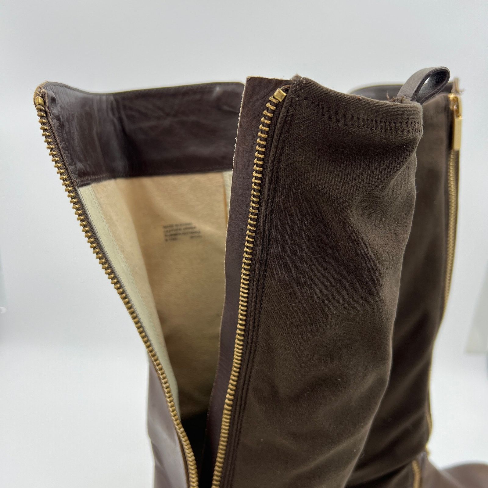 Michael Kors Michael Kors Arley Riding Boots Brown Knee High Leather Size US 8.5 / IT 38.5 - 6 Thumbnail