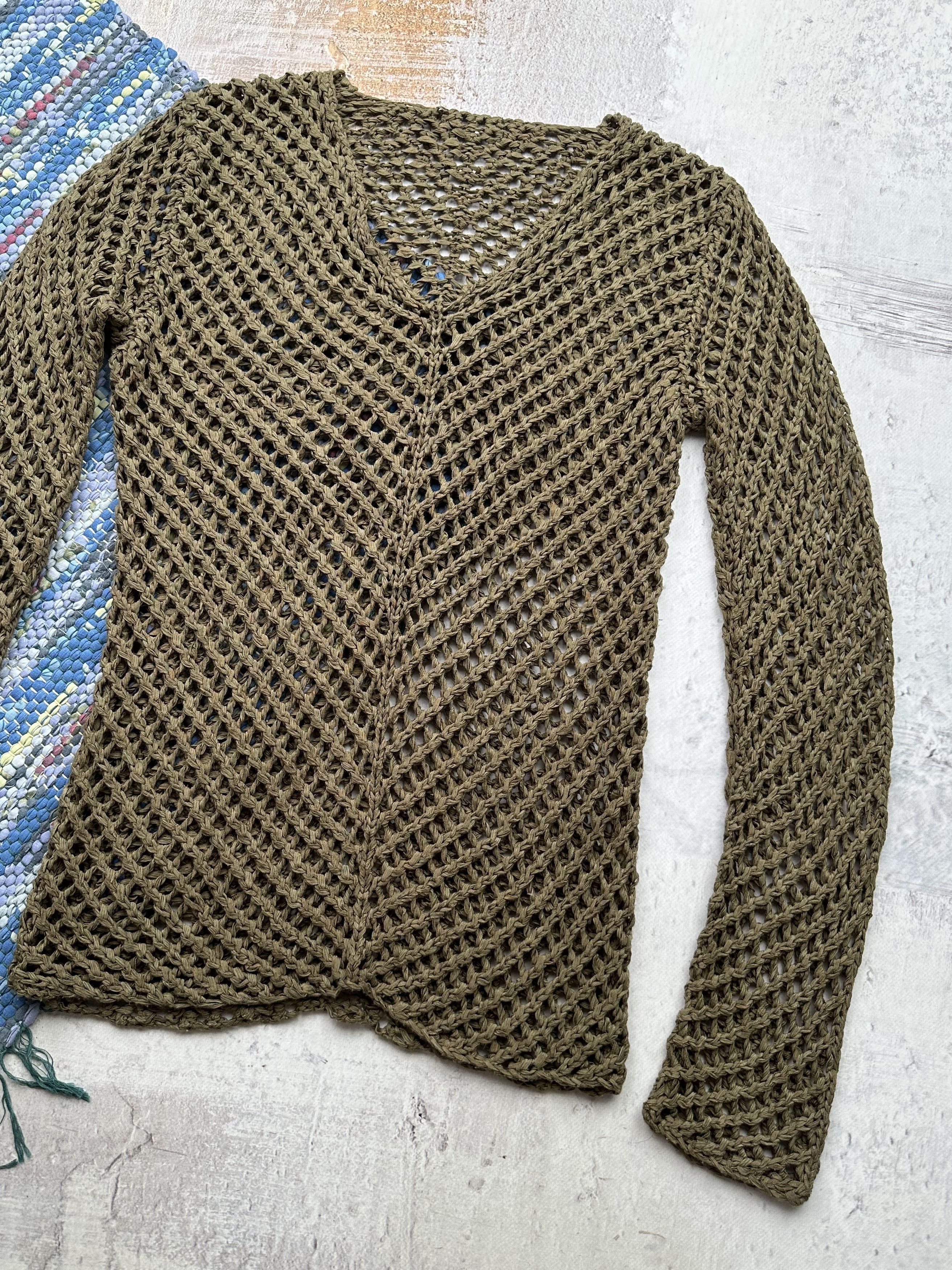 Japanese Brand Vintage Mesh Sweater A363D15(444) Size M / US 6-8 / IT 42-44 - 3 Thumbnail
