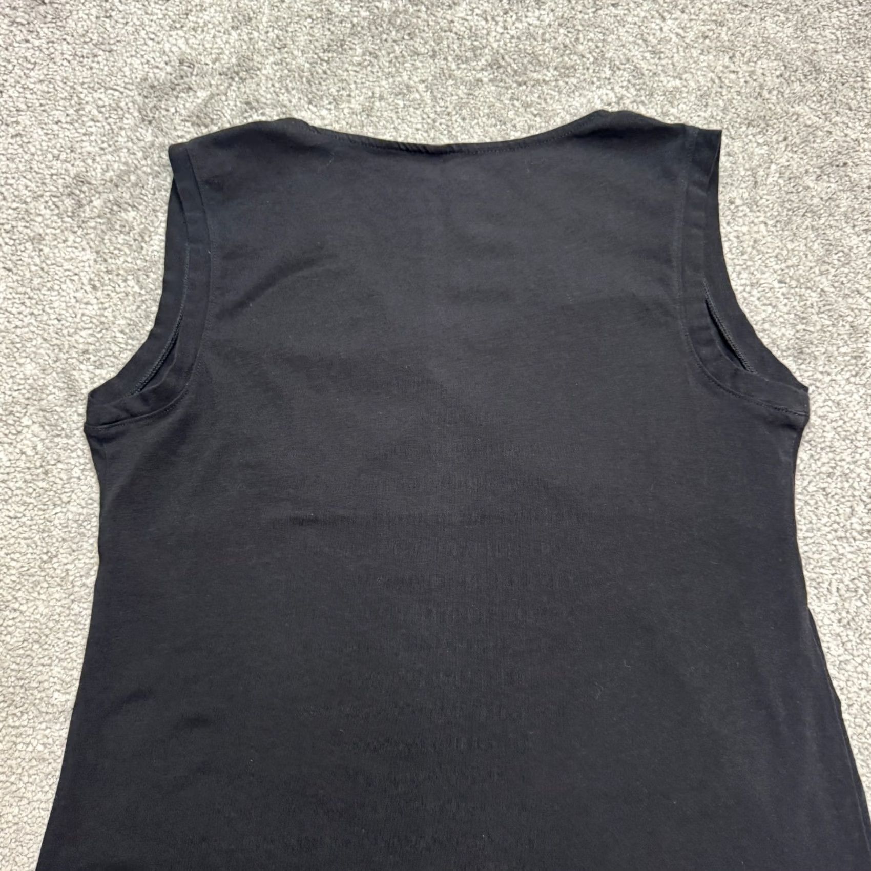 Gap Gap Maternity Nursing Surplice V-Neck Tank Dress Womens Small Black Cotton Knit Size S / US 4 / IT 40 - 4 Thumbnail