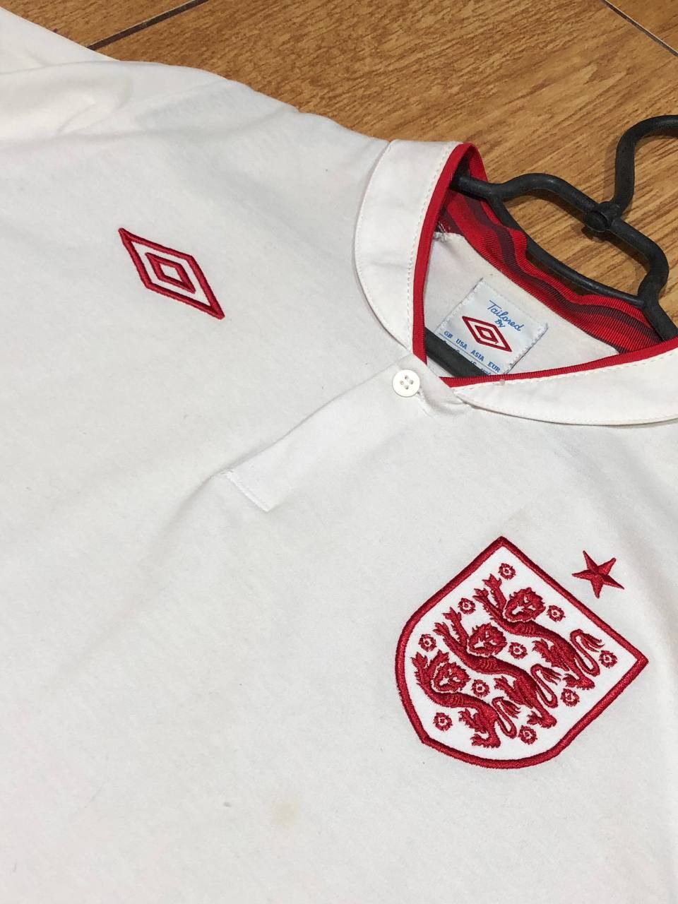 Umbro × Vintage England National Team Umbro Away Kit Soccer Jersey Size US XXL / EU 58 / 5 - 12 Thumbnail