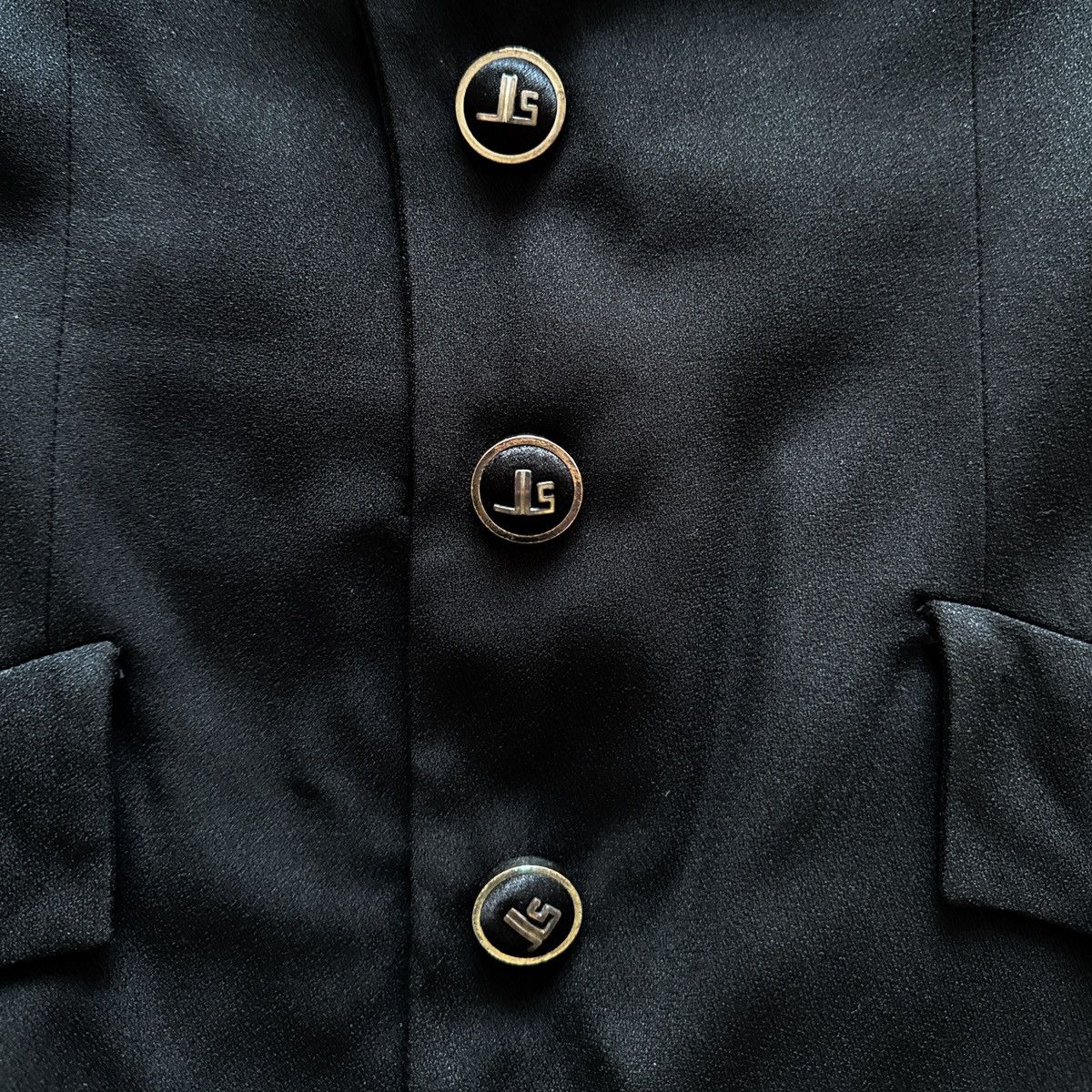 Designer × Jean-Louis Scherrer × Vintage Jean Louis Scherrer Boutique Paris Black Blazer 90's Size L / US 10 / IT 46 - 8 Thumbnail