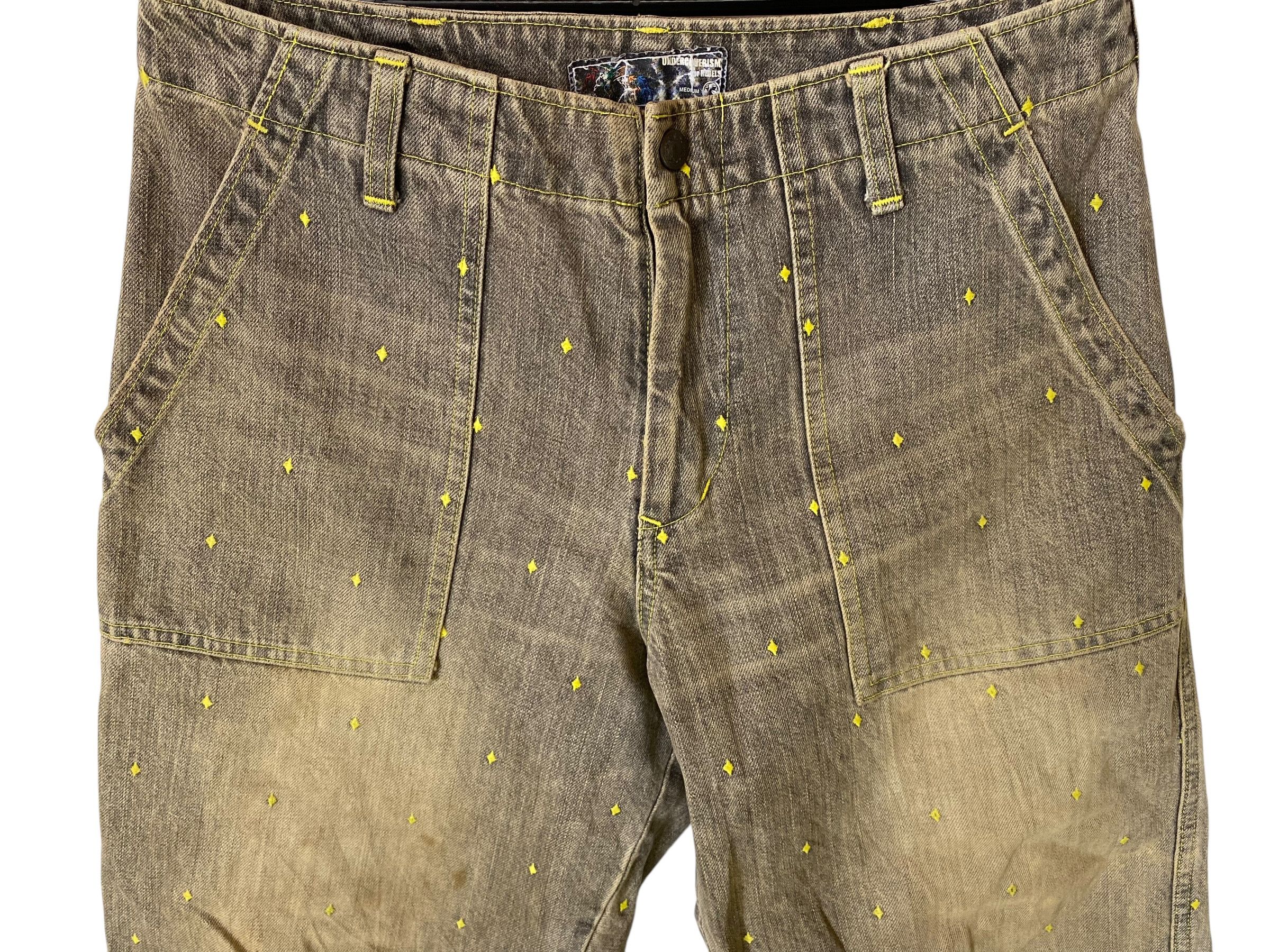 Designer × Jun Takahashi × Undercover SS02 Undercover Illusion of Haze embroidered denim pant Size US 31 - 3 Thumbnail