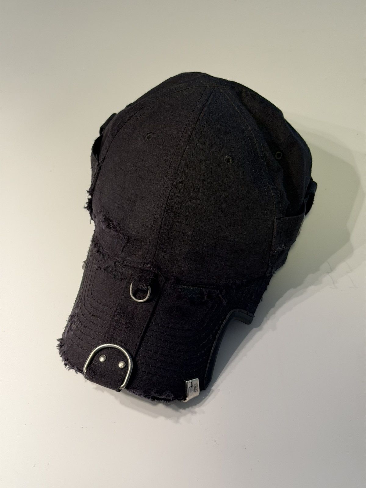 Balenciaga Balenciaga Heavy Piercing Cap Distressed Black (Summer