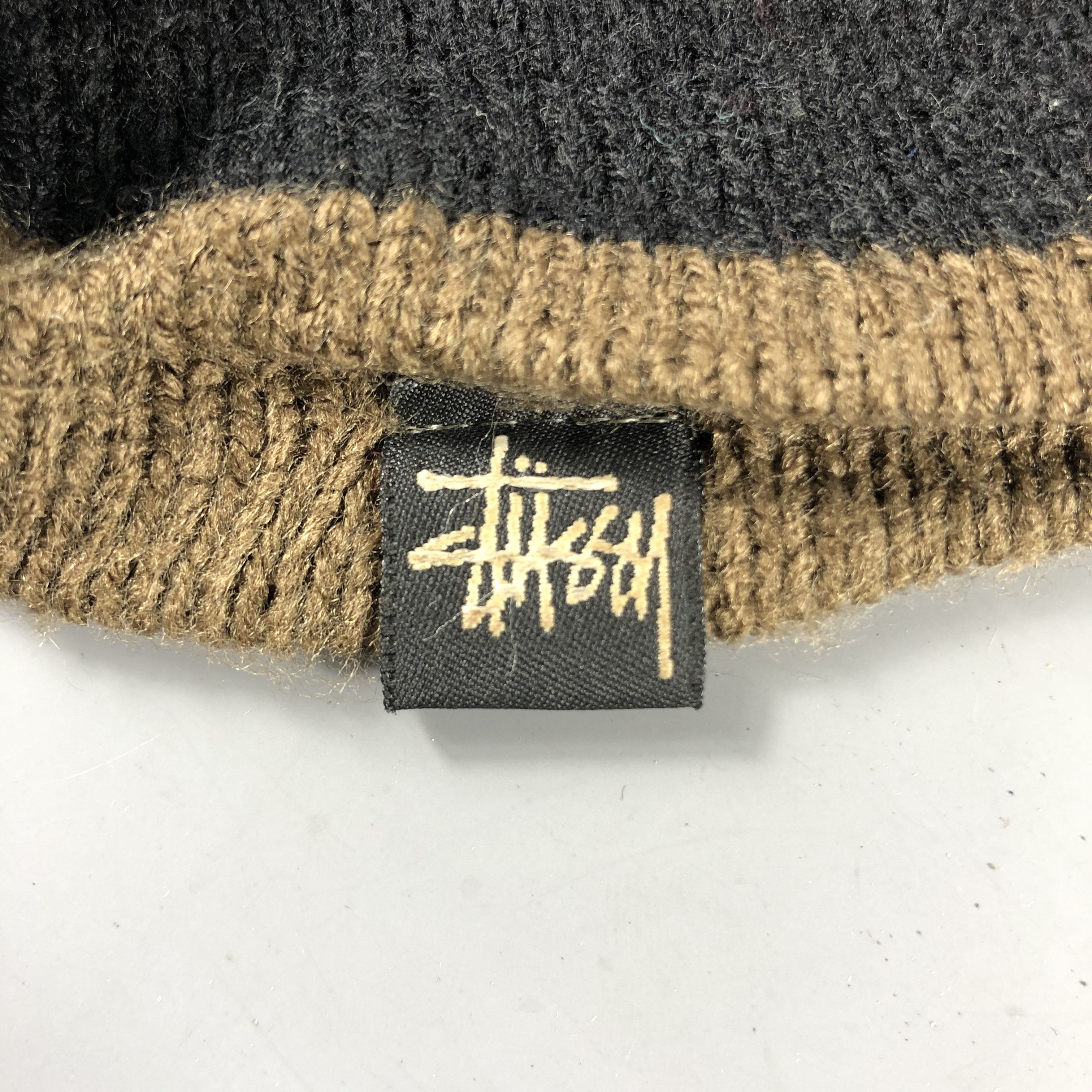 Stussy × Vintage Stussy Reversible Stripe Beanie Snow Hat Snow Cap -D821 Size ONE SIZE - 5 Thumbnail