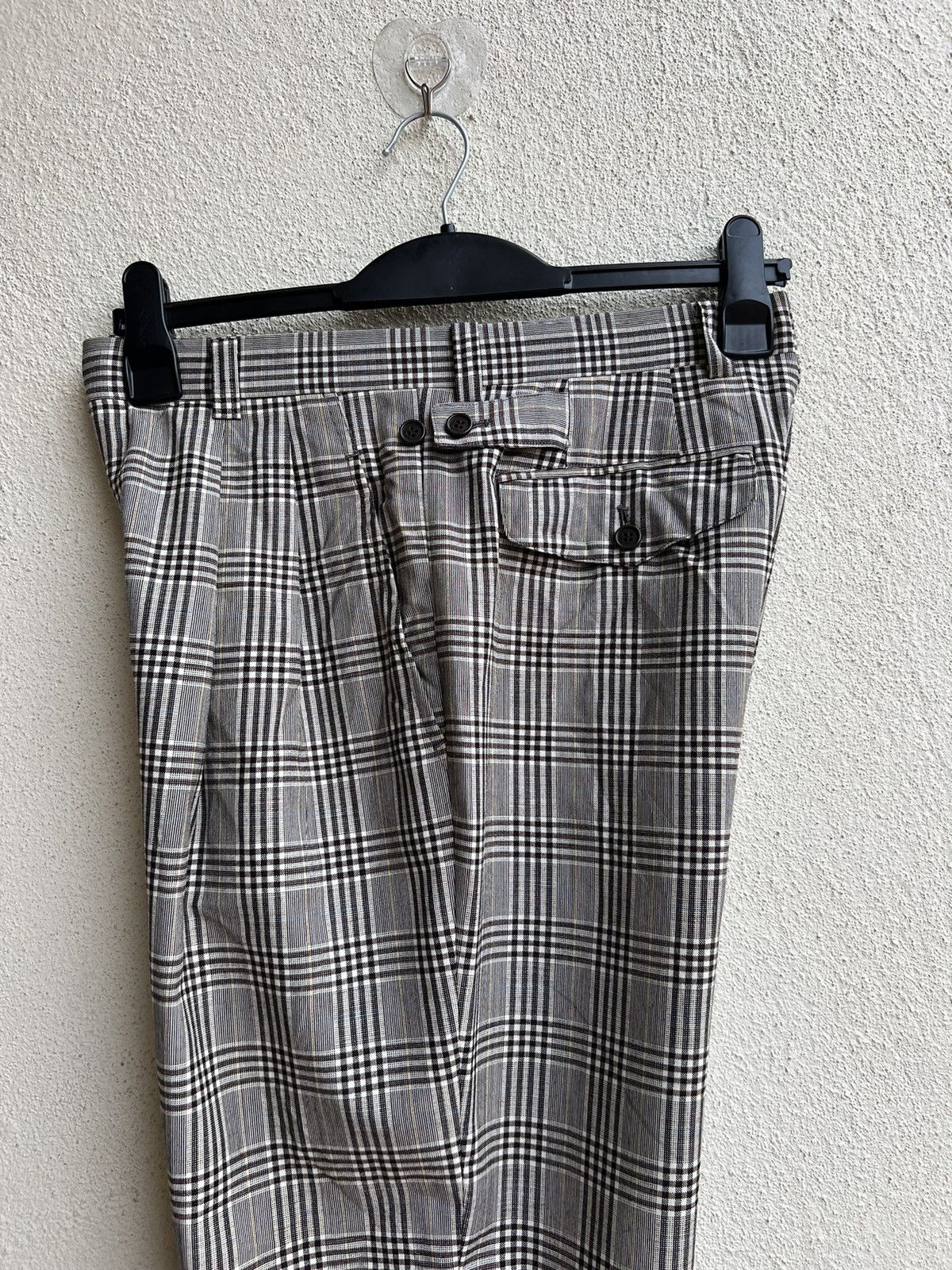 Vintage 90s Christian Dior Sports Checks Wool Trouser Pant