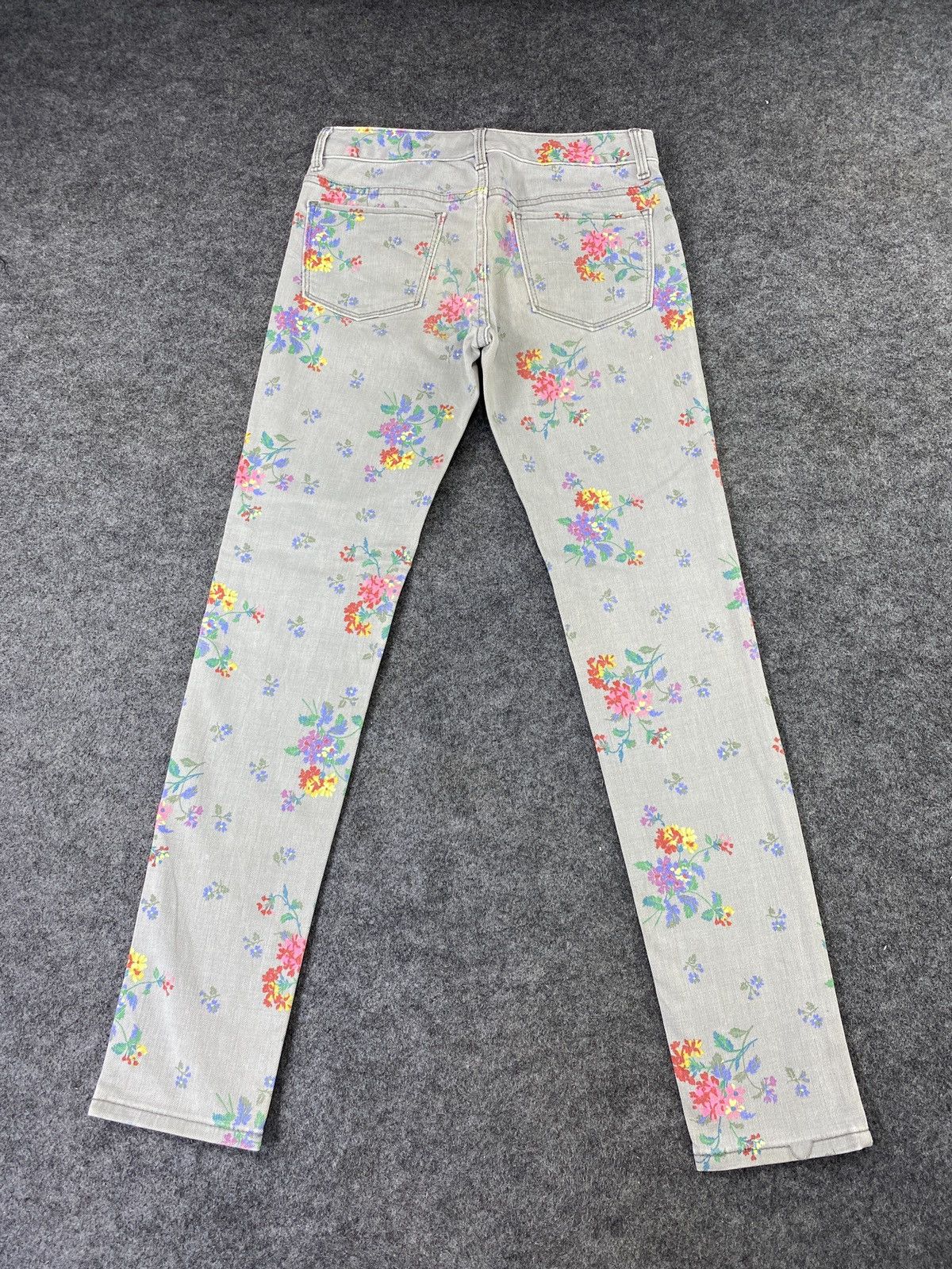 Gap × Jean GAP FLORAL SKINNY JEANS - J1082 Size 27" / US 4 / IT 40 - 5 Thumbnail