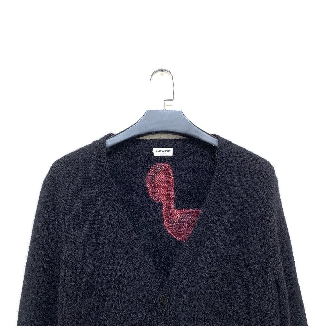 Saint Laurent Paris Saint laurent Knitted cardigan with crane logo on back shir Size US L / EU 52-54 / 3 - 3 Thumbnail