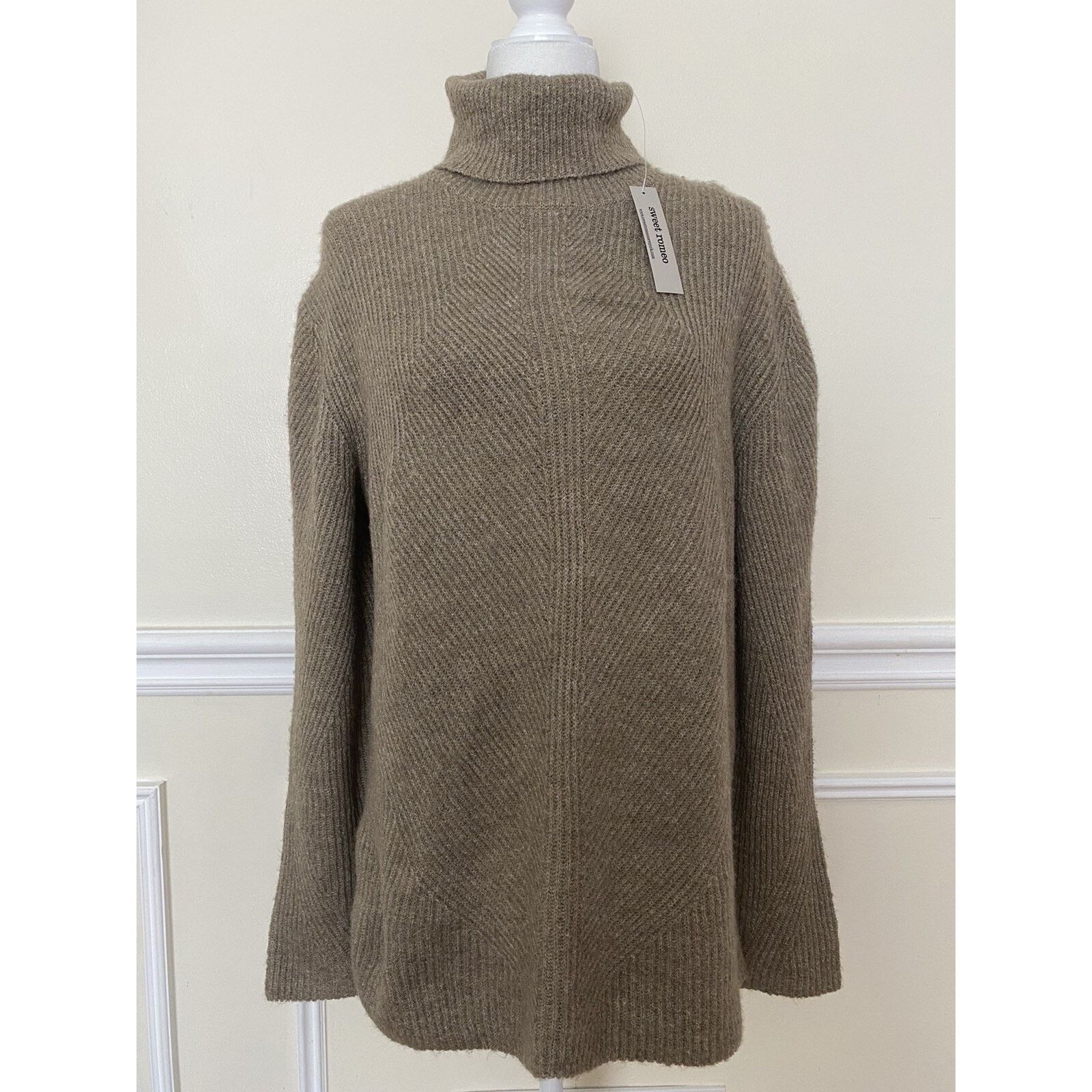 & Other Stories Sweet Romeo Abstract sweater heather Latte size L A003535 Size L / US 10 / IT 46 - 2 Thumbnail