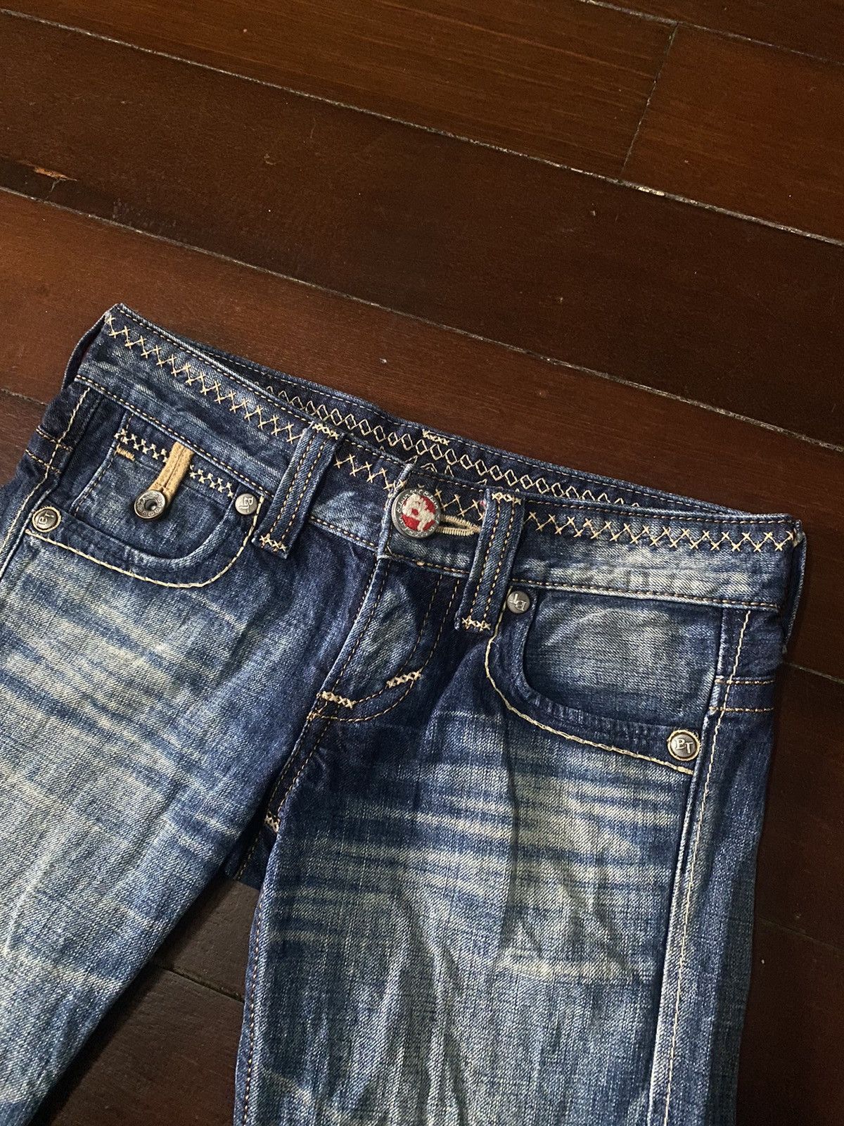 Designer × Edwin FIRE 🔥 EDWIN BLUE TRIP WIDE LEG BOOT CUT Size 30" / US 8 / IT 44 - 7 Thumbnail