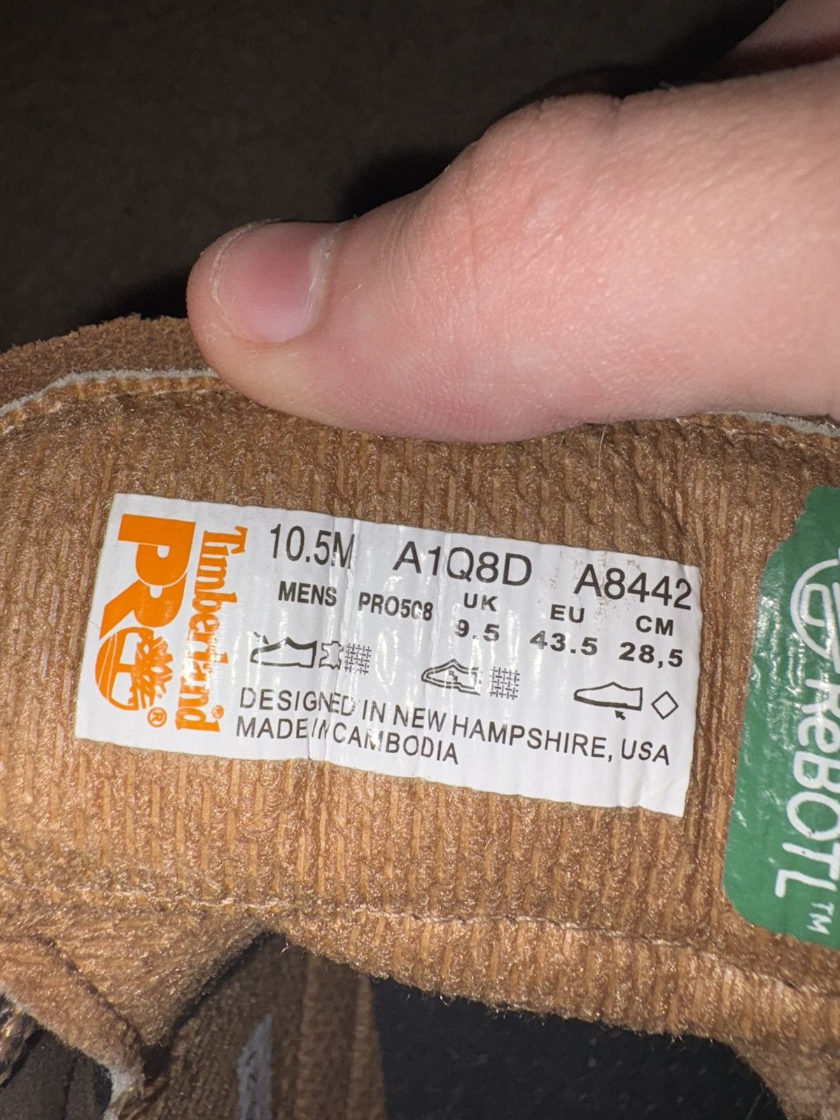 Timberland Men's Gritstone 6" Steel Toe Work Boot Size US 10.5 / EU 43-44 - 5 Thumbnail