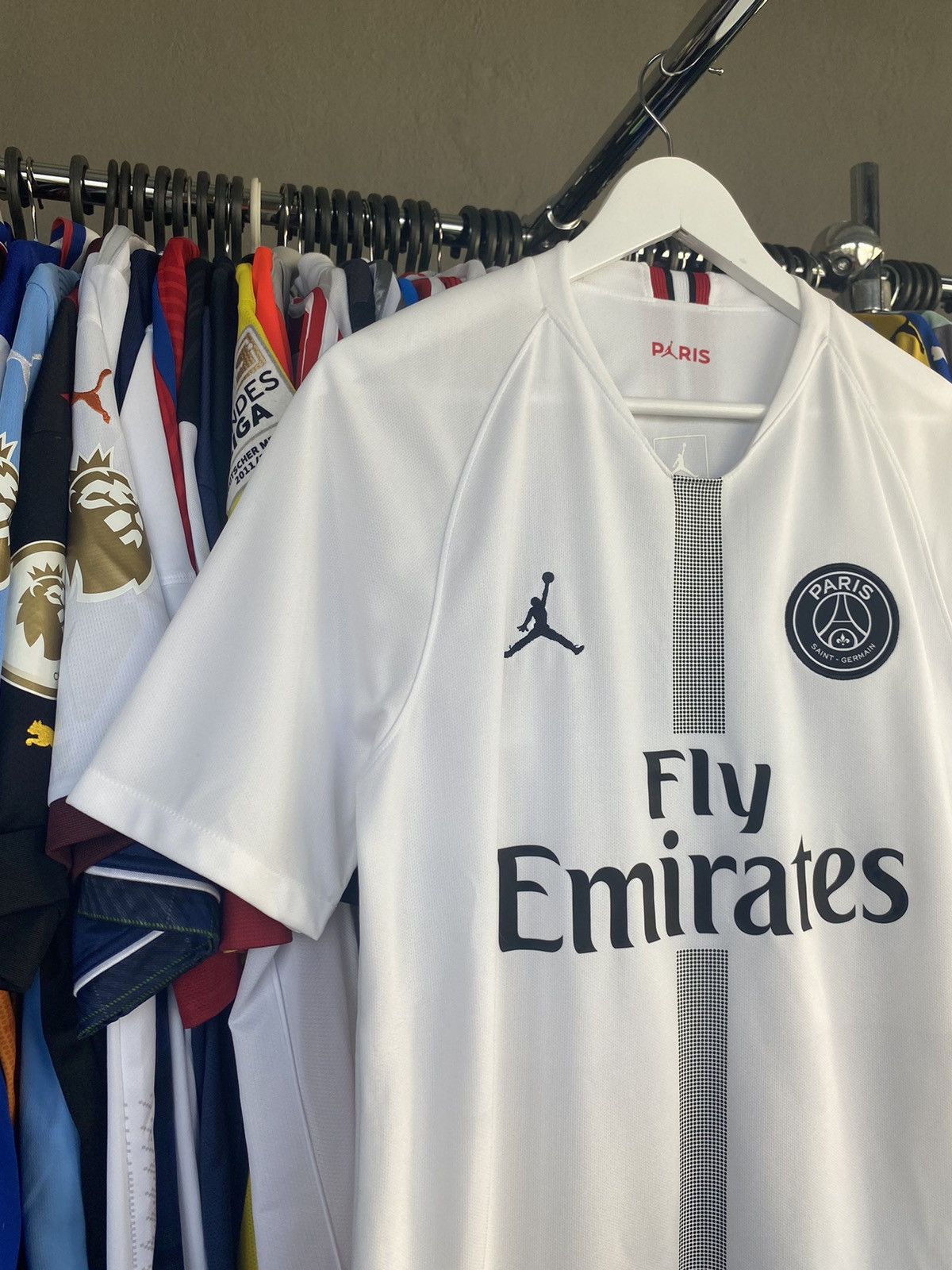 Jordan Brand 2018/19 JORDAN PSG #7 MBAPPE SOCCER FOOTBALL JERSEY SHIRT Size US M / EU 48-50 / 2 - 3 Thumbnail