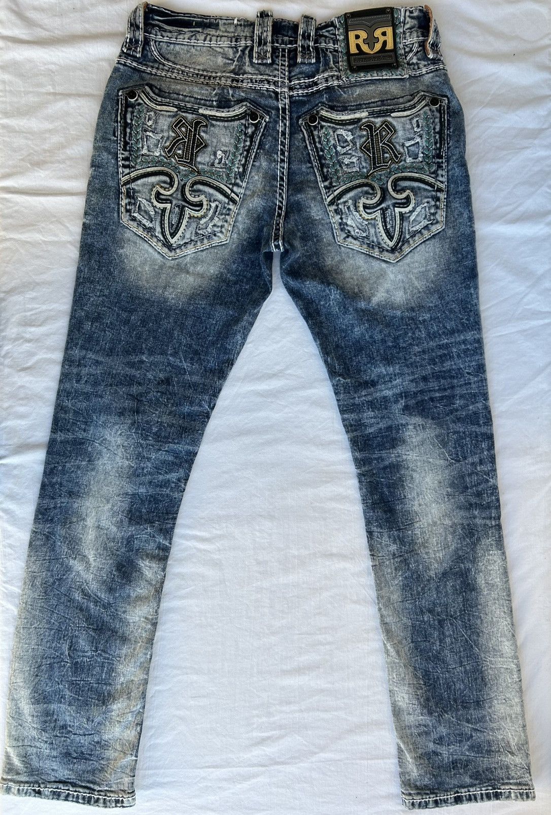 Rock Revival Rock Revival Slim Straight Jeans Size US 31 - 6 Thumbnail
