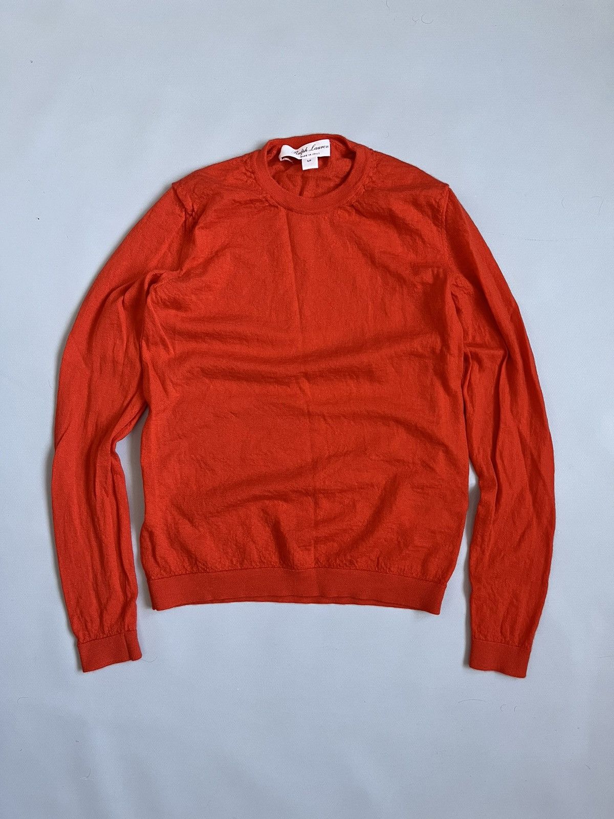 Ralph Lauren Purple Label Ralph Lauren Purple Label Women Orange Cashmere Knit Sweater Size S / US 4 / IT 40 - 1 Thumbnail