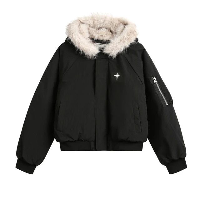 Japanese Brand × Vintage Winter Warm Fur Collar Hooded Quilted Padded Jacket Size US L / EU 52-54 / 3 - 1 Thumbnail