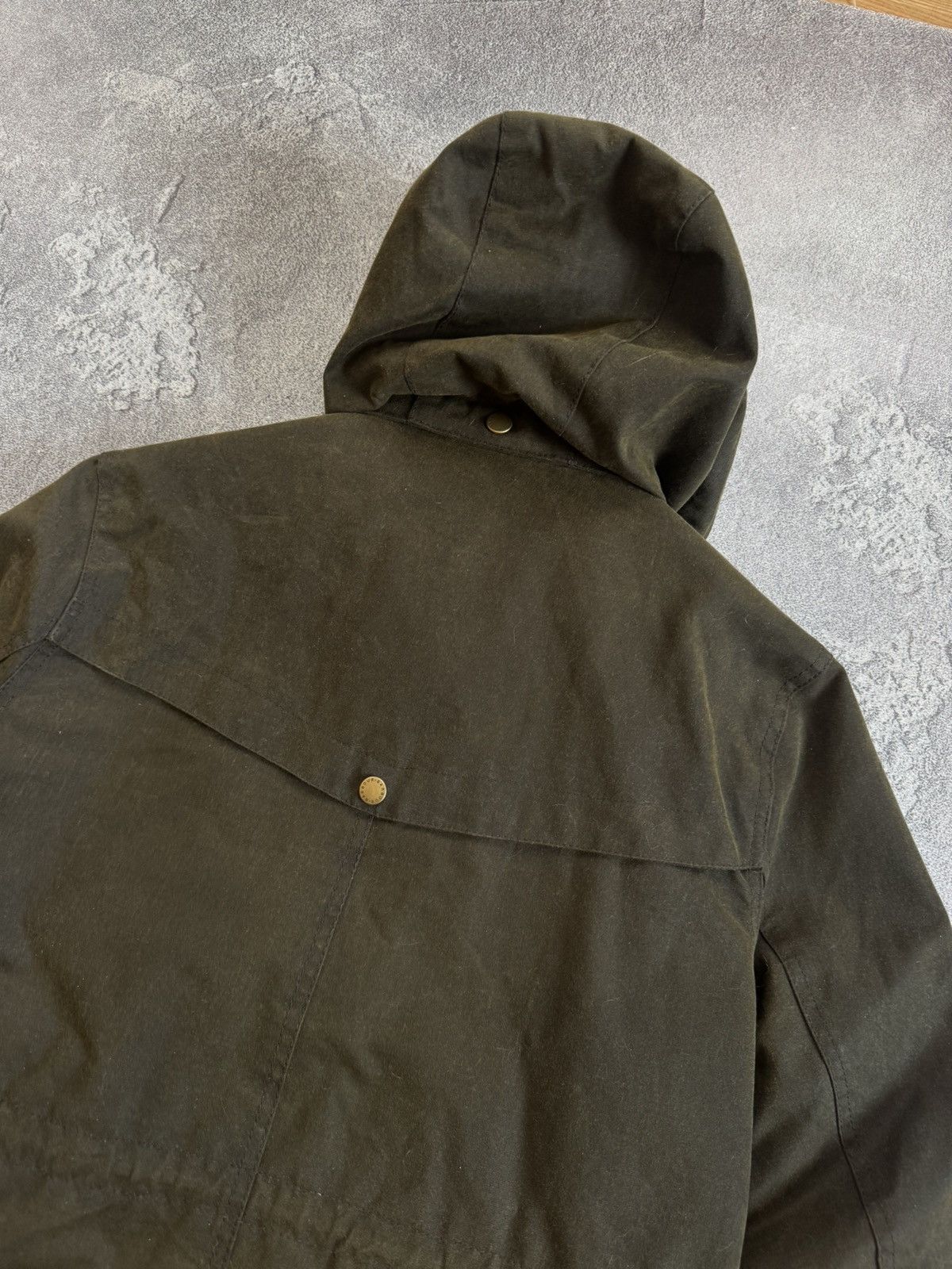Barbour Barbour UK14/US10/EUR40 thrunton wax jacket waxed coat parka Size L / US 10 / IT 46 - 19 Thumbnail