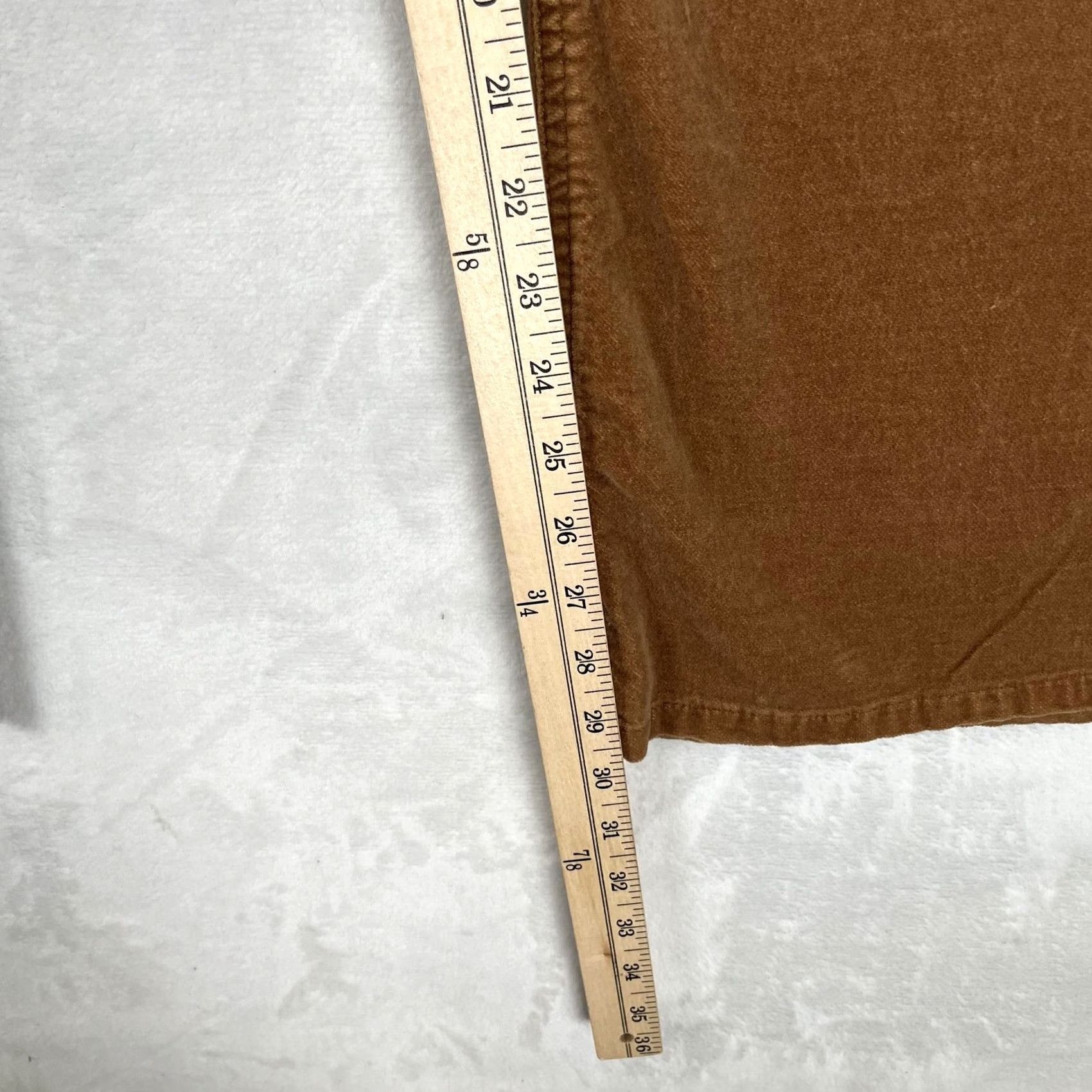 Vintage VINTAGE Paris Blues Pants Women's 9 Brown Corduroy Bootcut Stretch Y2K Low Rise Size 30" / US 8 / IT 44 - 5 Thumbnail