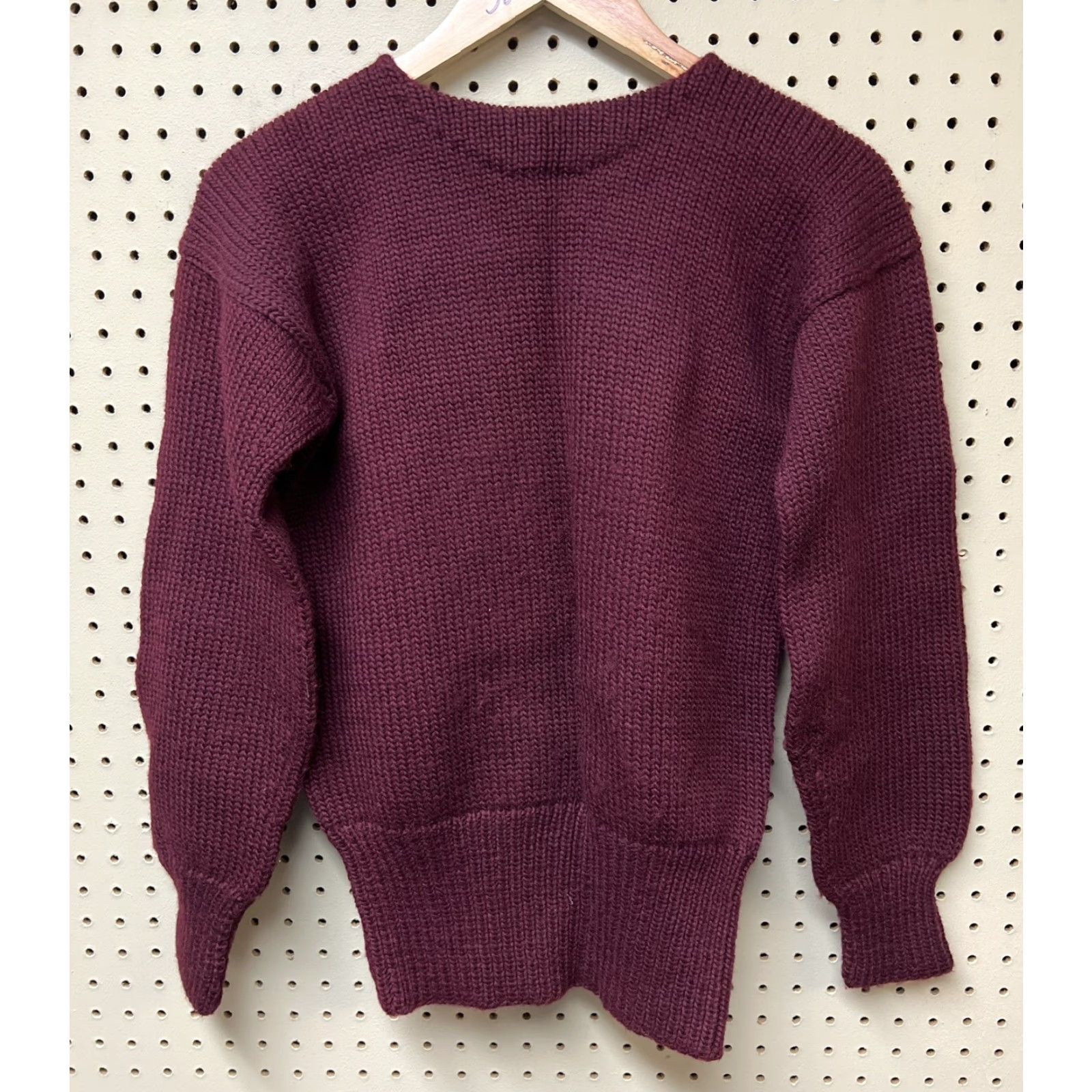 Vintage VINTAGE Kandahar Sweater Track Wool Knitting Red S Small Red - 1940s Letterman Look Mens Size US S / EU 44-46 / 1 - 2 Thumbnail
