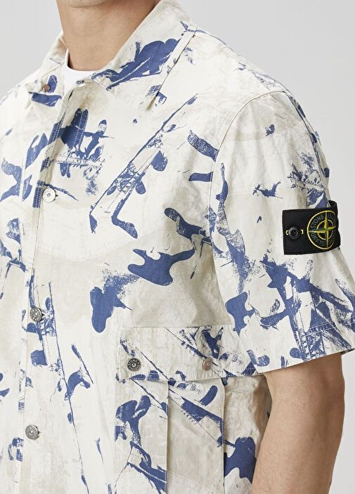 Stone Island Stone Island Desert Camouflage Cotton-Blend Shirt – Size L Size US L / EU 52-54 / 3 - 1 Thumbnail