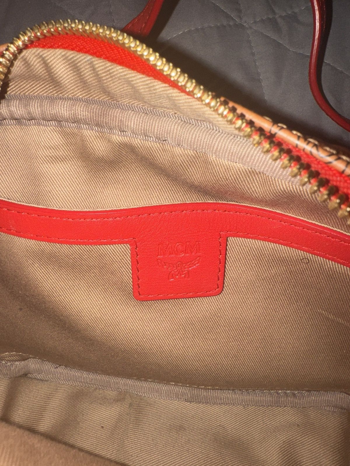 MCM MCM Spektrum Visetos Cognac Cross Body Camera Bag Size ONE SIZE - 6 Thumbnail
