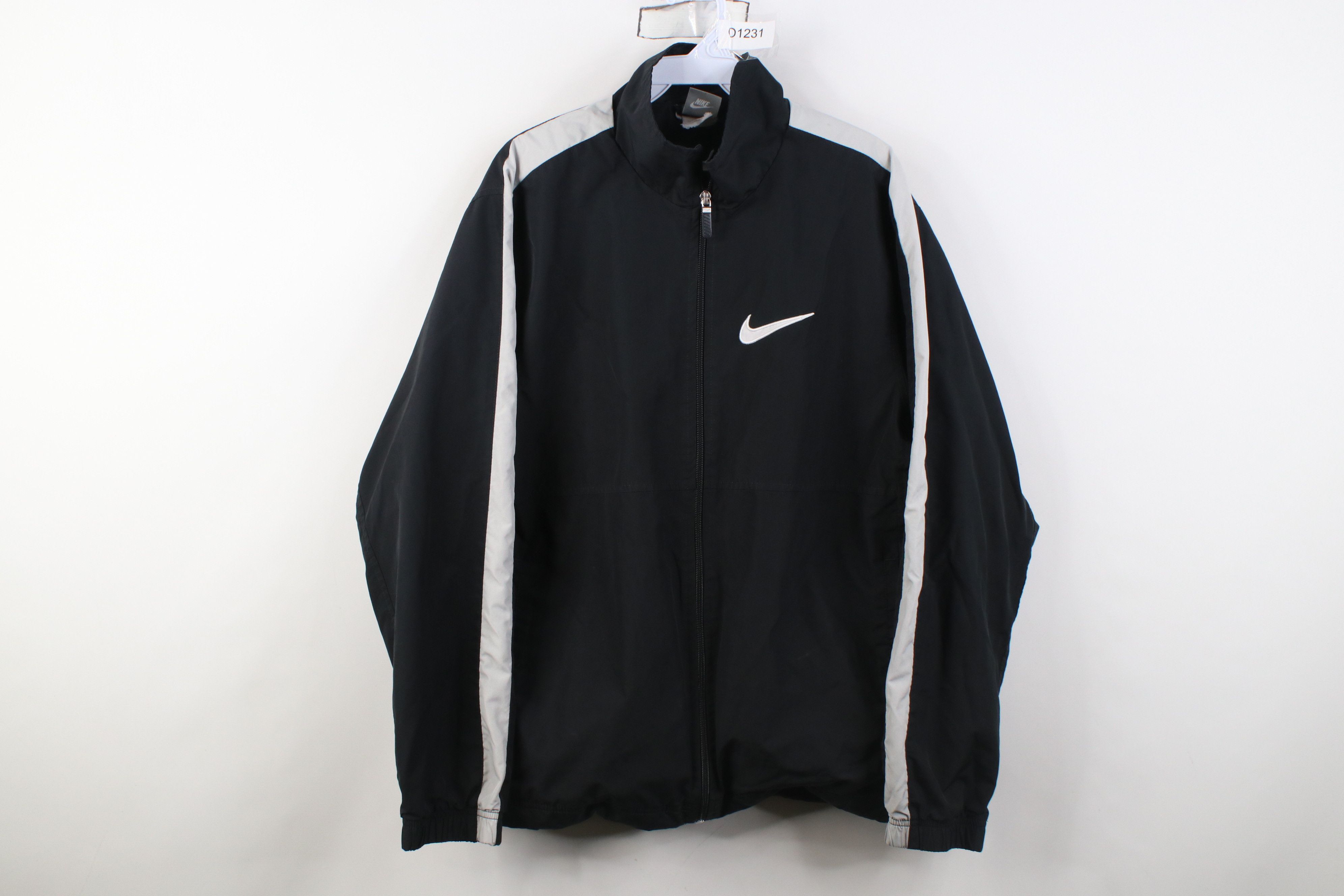 Nike Vintage Y2K Nike Swim Scott Swoosh Lined Windbreaker Jacket Size US M / EU 48-50 / 2 - 1 Thumbnail