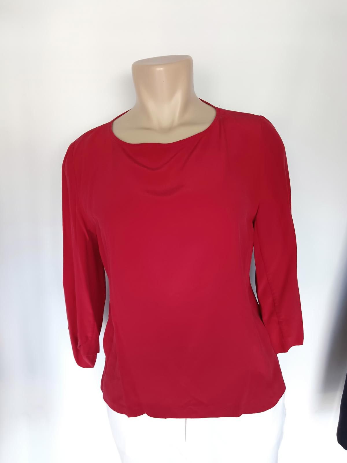 Designer Josephine Chaus Elegant Red Silk Blouse Size M / US 6-8 / IT 42-44 - 1 Thumbnail