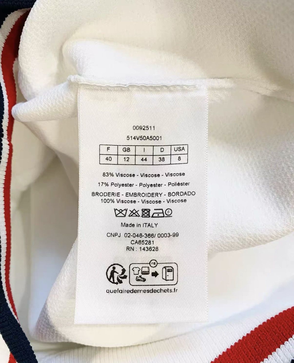 Dior Dior F40 Tennis Collection White Zip-Up Knit Cardigan J33 Size S / US 4 / IT 40 - 7 Thumbnail