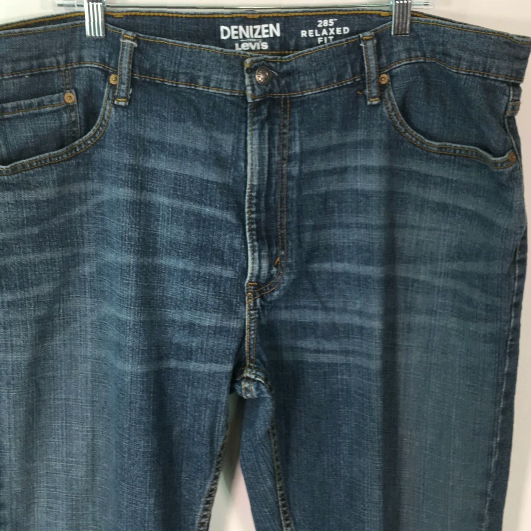 Levi's Levi's 285 Denizen Jeans - Mens - Jeans - 42X32 - Blue - Relaxed Mid Rise - 5 Pocket - Denim - Button Closure - 32 Inseam - Straight Style Size US 44 / EU 60 - 3 Thumbnail