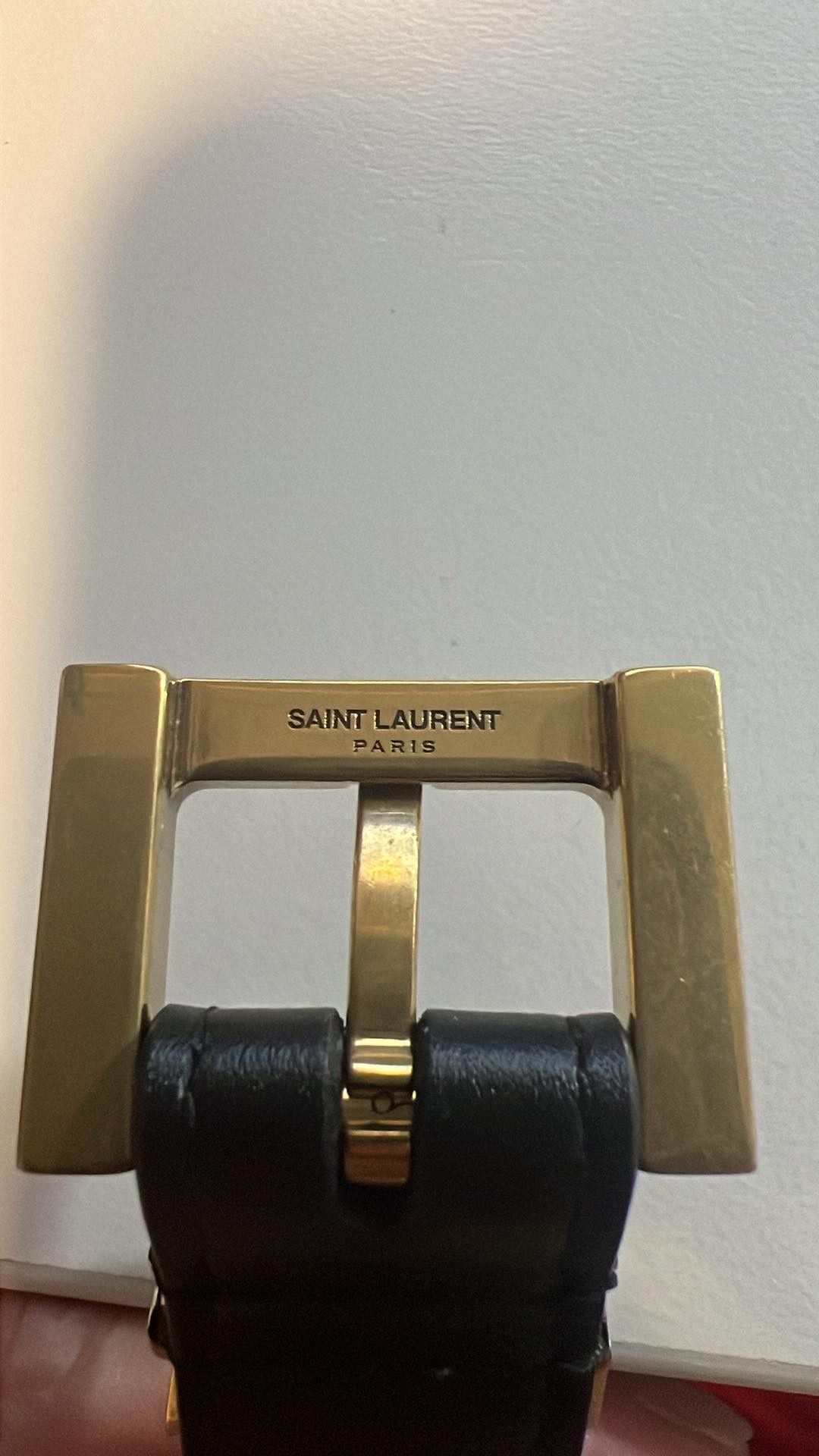 Yves Saint Laurent Saint Laurent YSL-monogram leather belt Size ONE SIZE - 4 Thumbnail