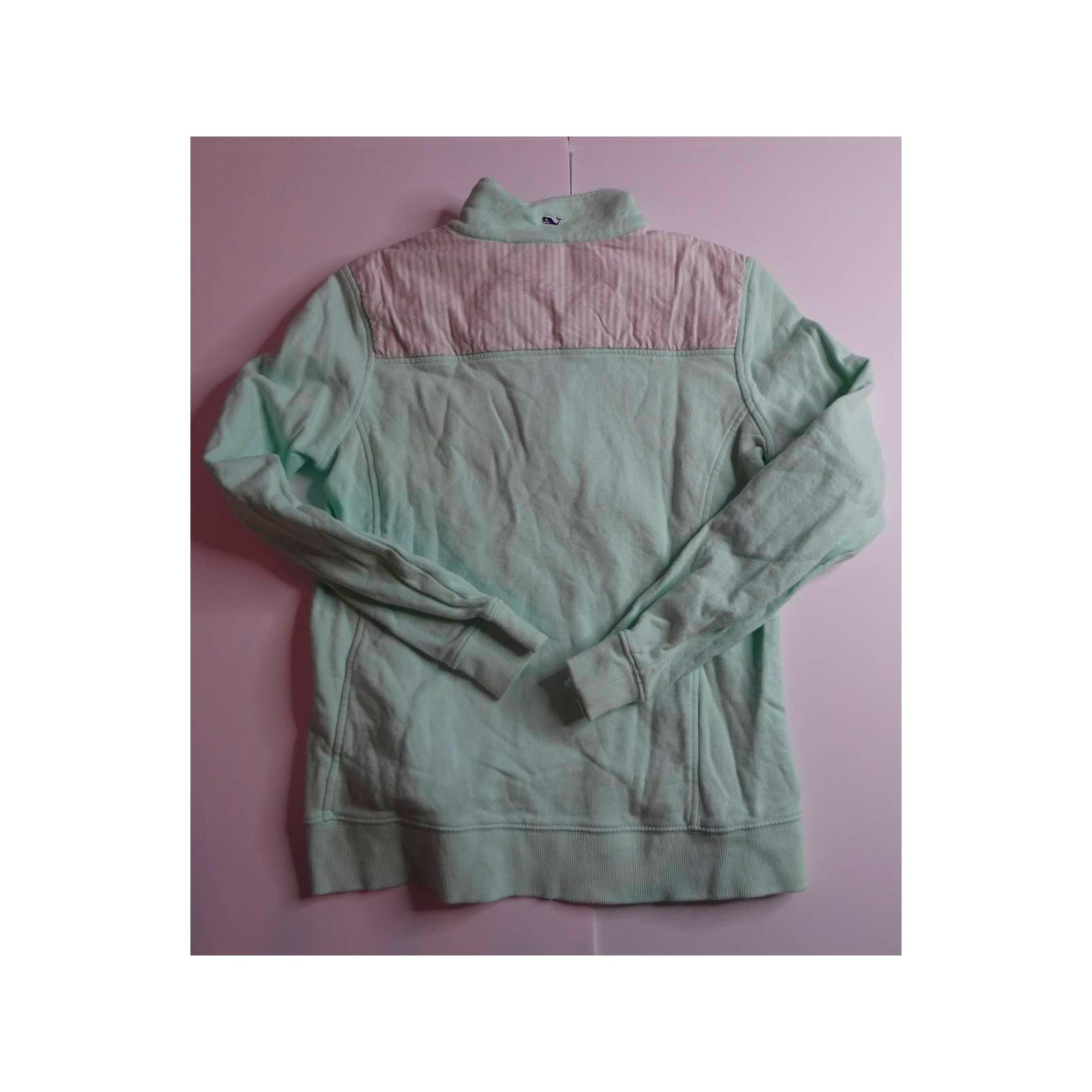 Vineyard Vines VINEYARD VINES 1/4 zip sweatshirt, teal, small Size S / US 4 / IT 40 - 3 Thumbnail