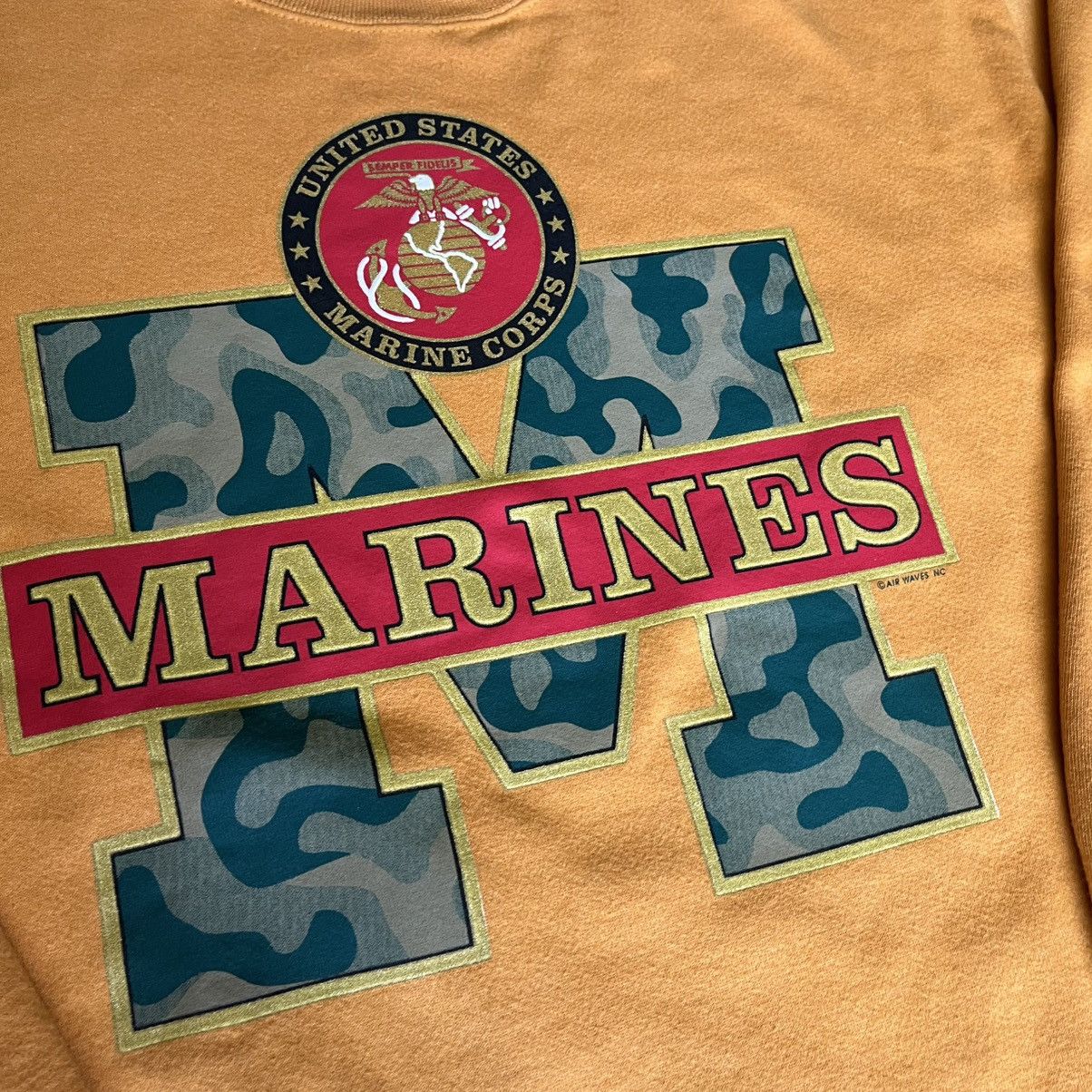 Vintage Vintage 1990s United States Marine Corps Crewneck Sweatshirt Size US XL / EU 56 / 4 - 3 Thumbnail