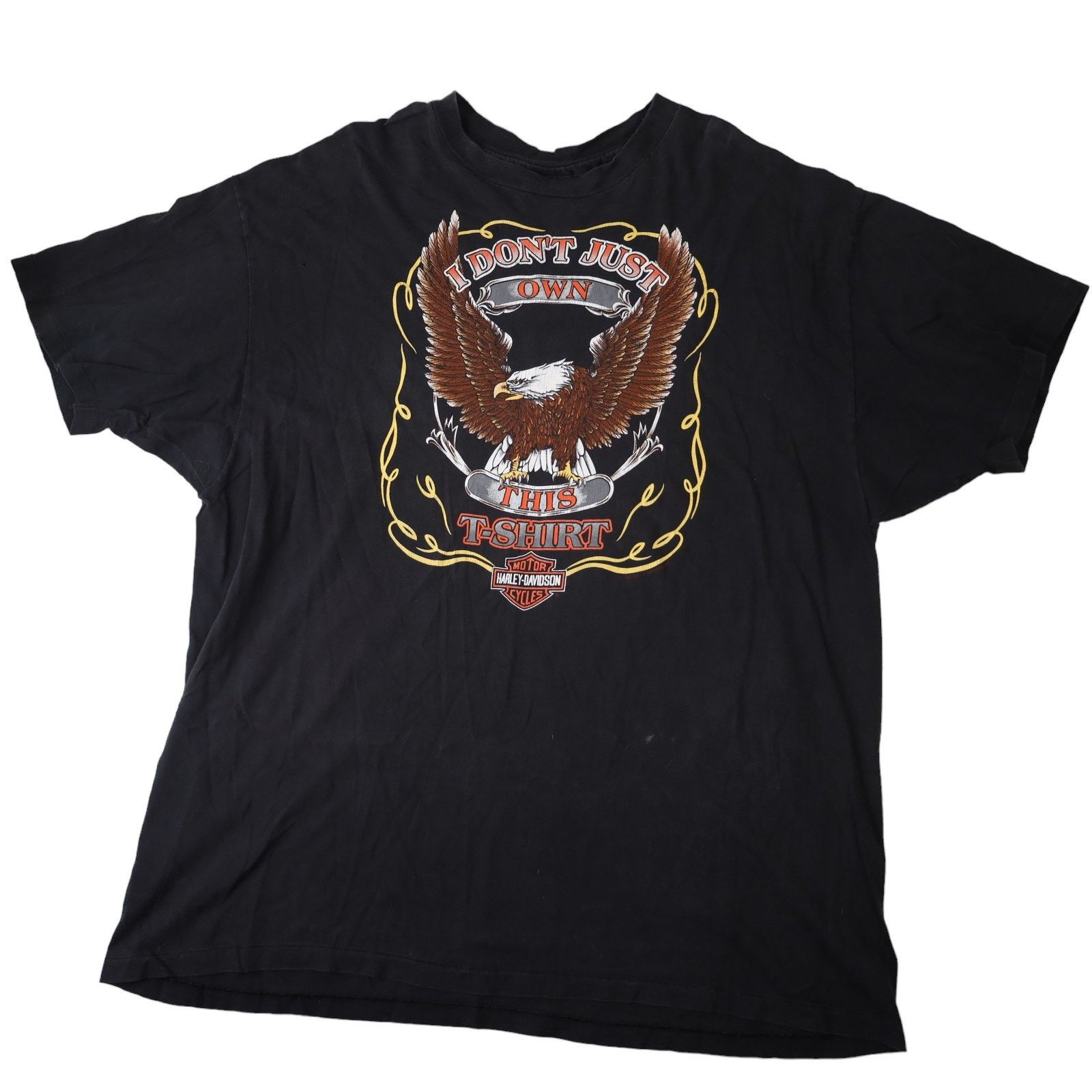 Harley Davidson × Vintage Vintage 1989 Harley Davidson "I Dont Just Own The T Shirt" Size US XXL / EU 58 / 5 - 1 Thumbnail