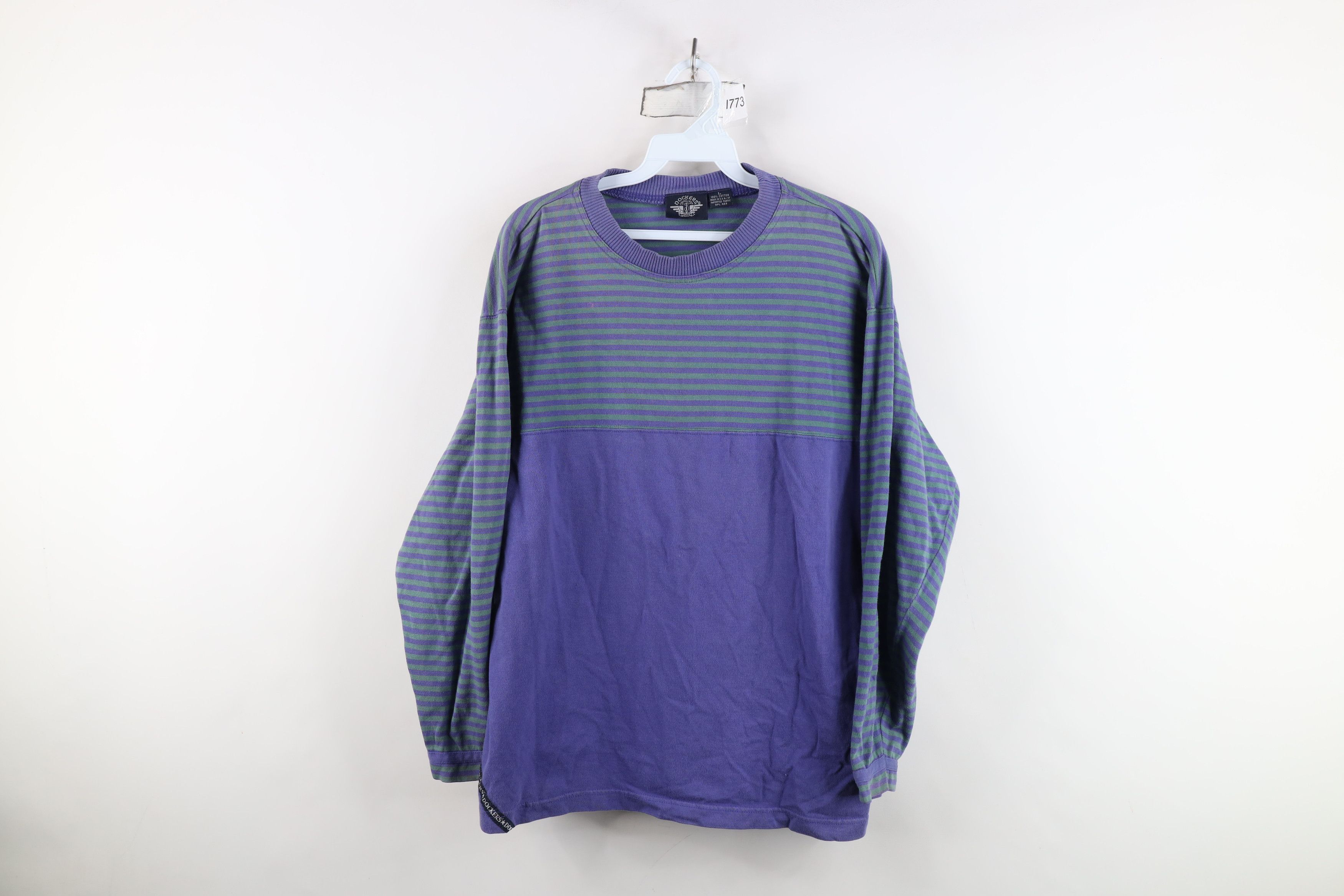 Vintage Vintage 90s Dockers x Levis Striped Long Sleeve T-Shirt USA Size US L / EU 52-54 / 3 - 1 Thumbnail