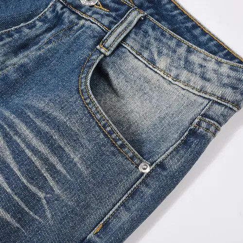 VIBE distressed washed faded baggy flared jeans Size US 30 / EU 46 - 8 Thumbnail