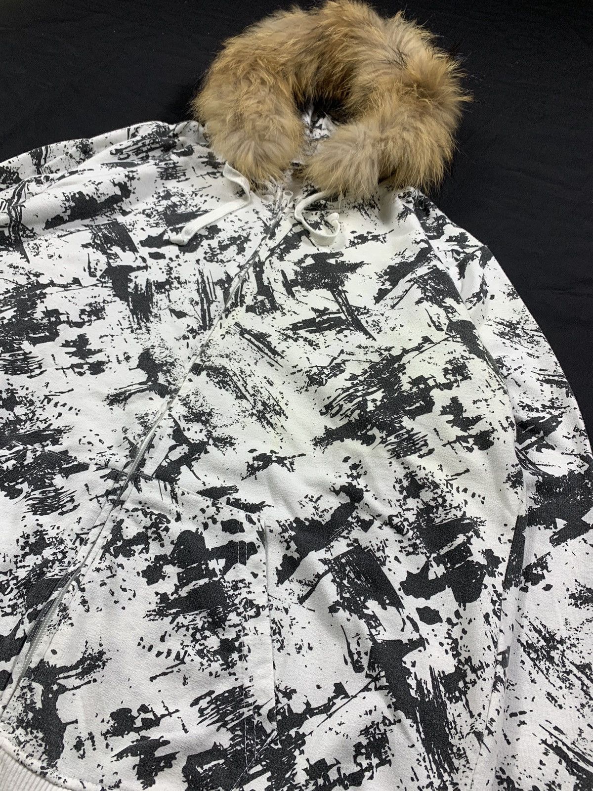 If Six Was Nine JAPANESE LOCK HEAVEN ABSTRAK LGB STYLE FUR ZIP HOODIE Size US XL / EU 56 / 4 - 3 Thumbnail