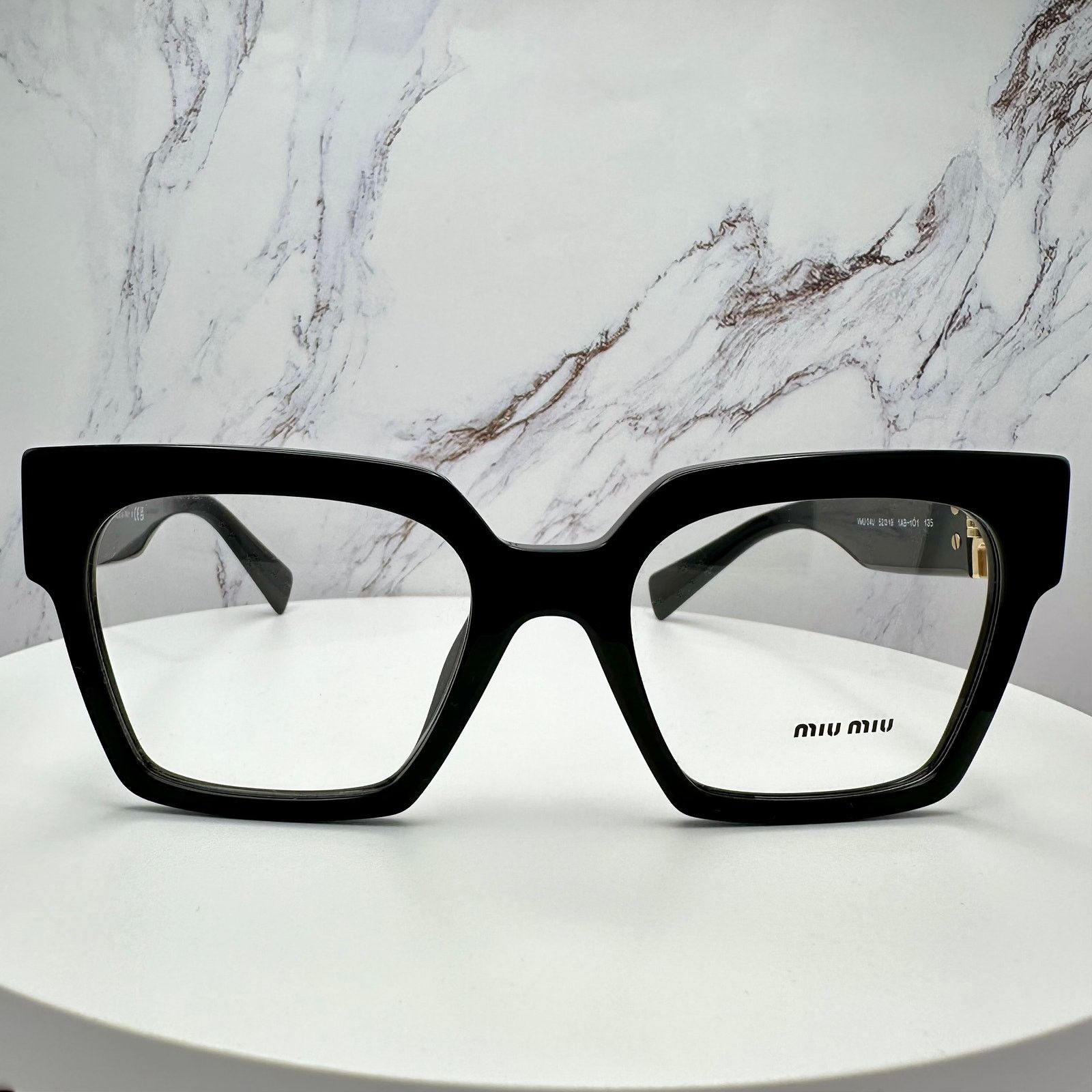 Miu Miu MIU MIU Womens Eyeglasses Black Square Full Rim frames Size ONE SIZE - 4 Thumbnail