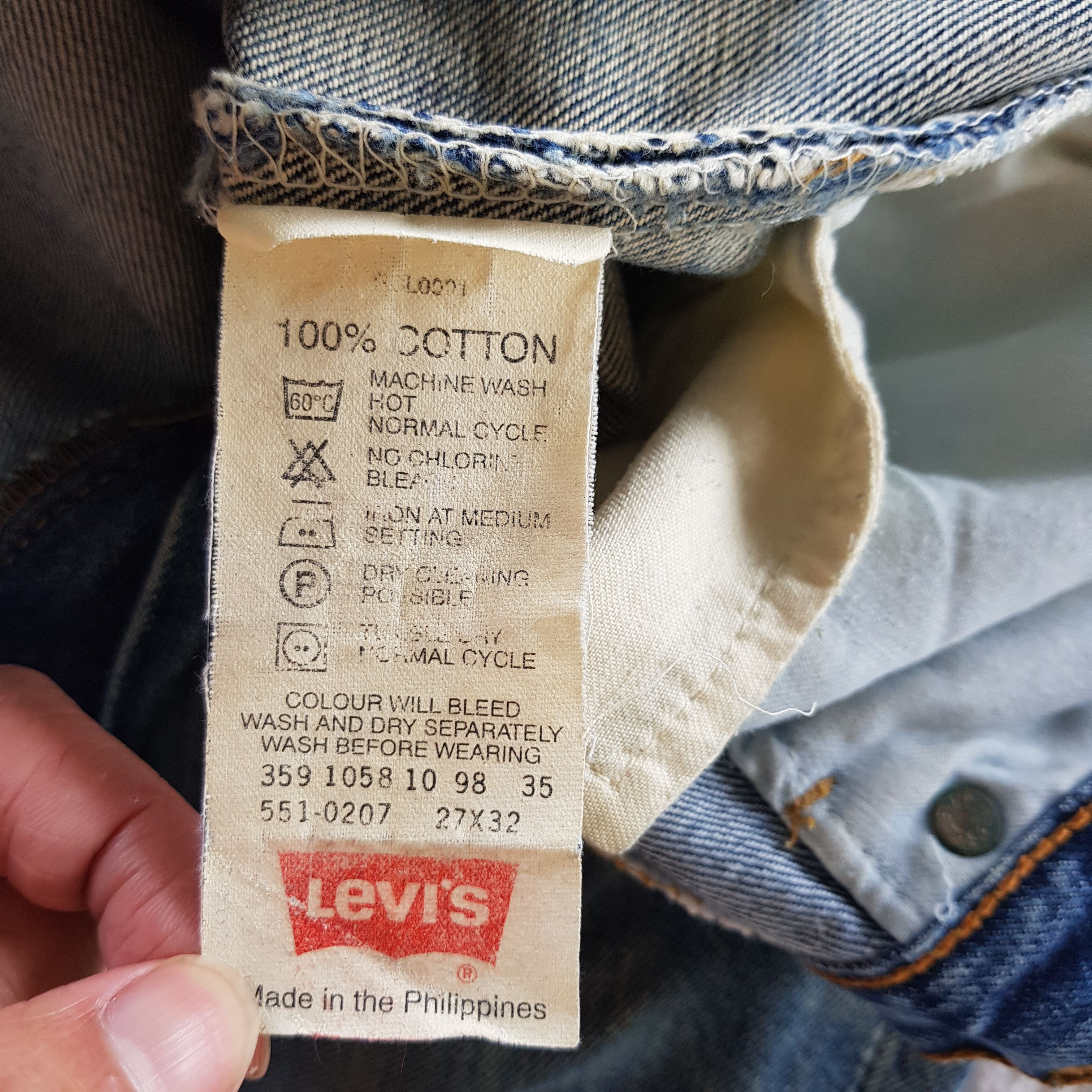 Levi's Vintage Levi's 551 Distressed Jeans Levis Stonewash Denim Size 26" / US 2 / IT 38 - 6 Thumbnail