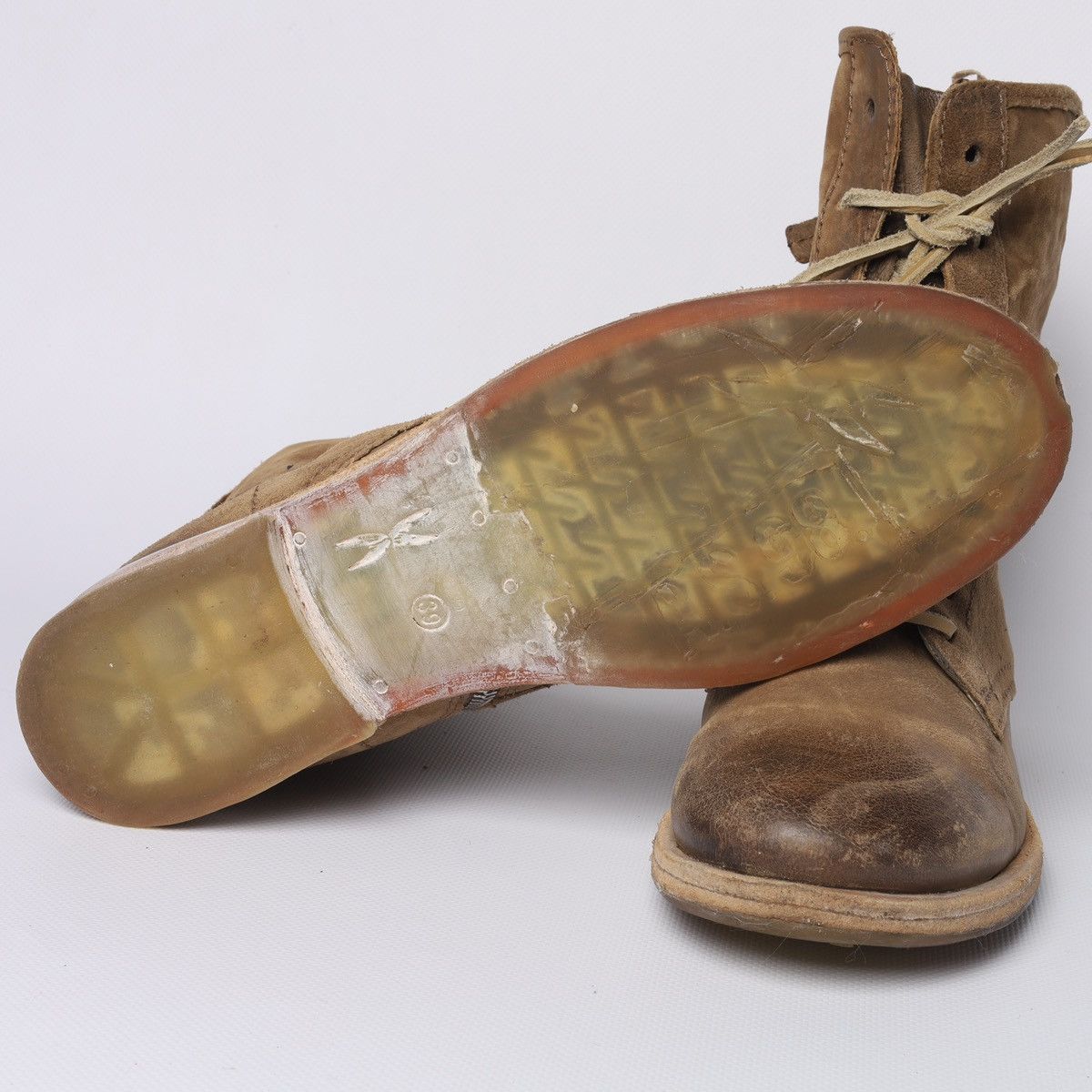 A.S.98 AS 98 Ankle Boots Beige Soft Leather Avantgarde Size US 9 / IT 39 - 12 Thumbnail