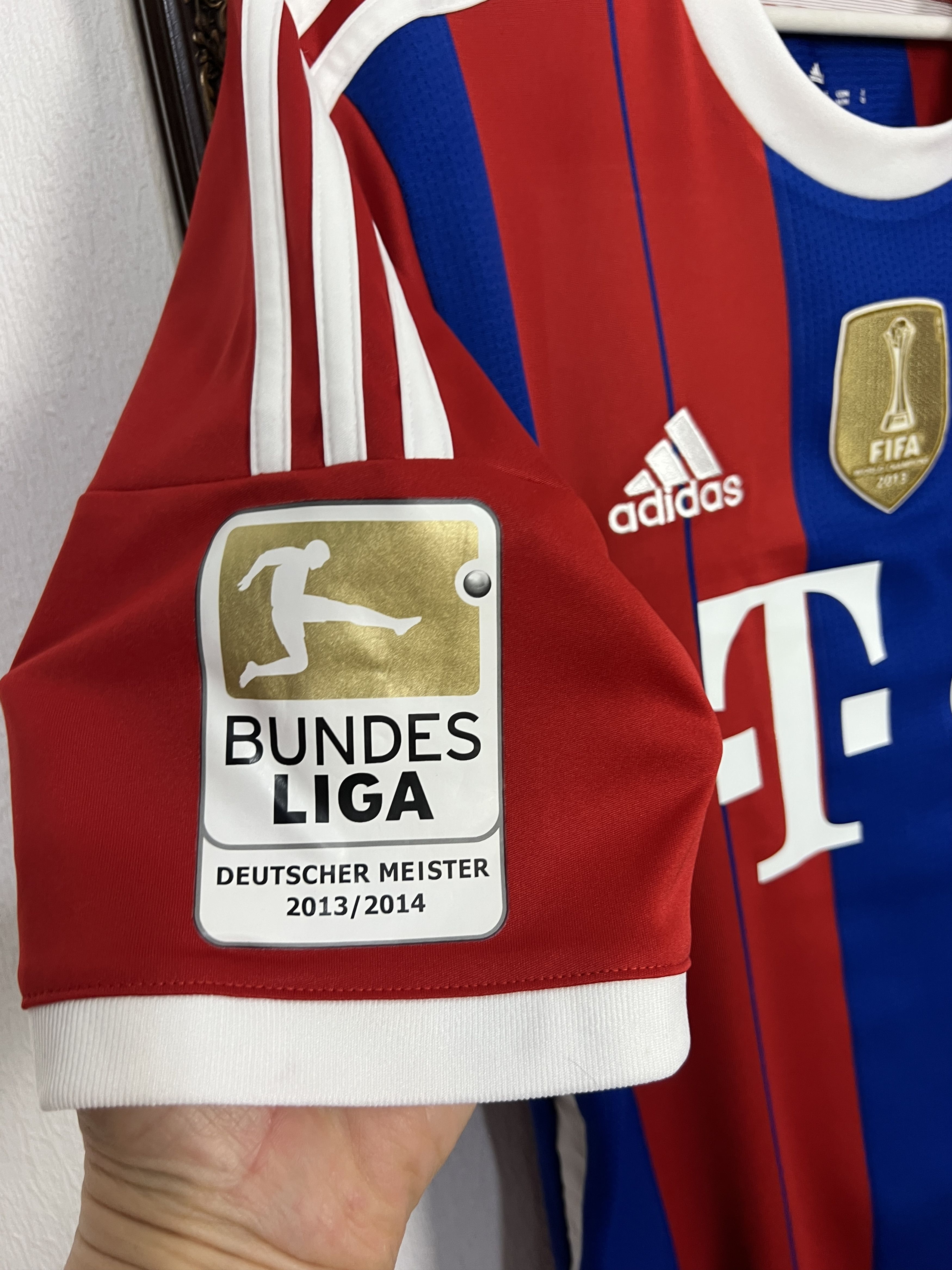 Adidas Bayern Munich football shirt 2014 Soccer #19 Gotze Jersey Size US M / EU 48-50 / 2 - 4 Thumbnail