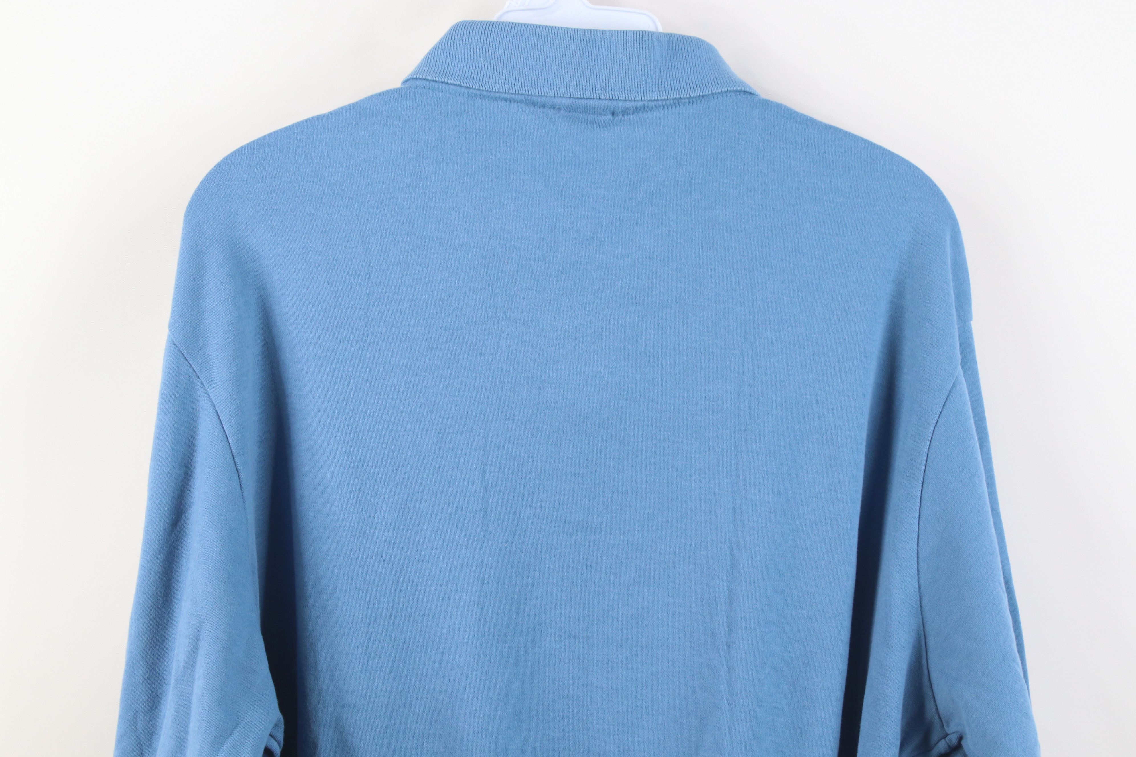 Lands' End Vintage 90s Lands End Cotton Knit Long Sleeve Rugby Polo USA Size US L / EU 52-54 / 3 - 13 Thumbnail