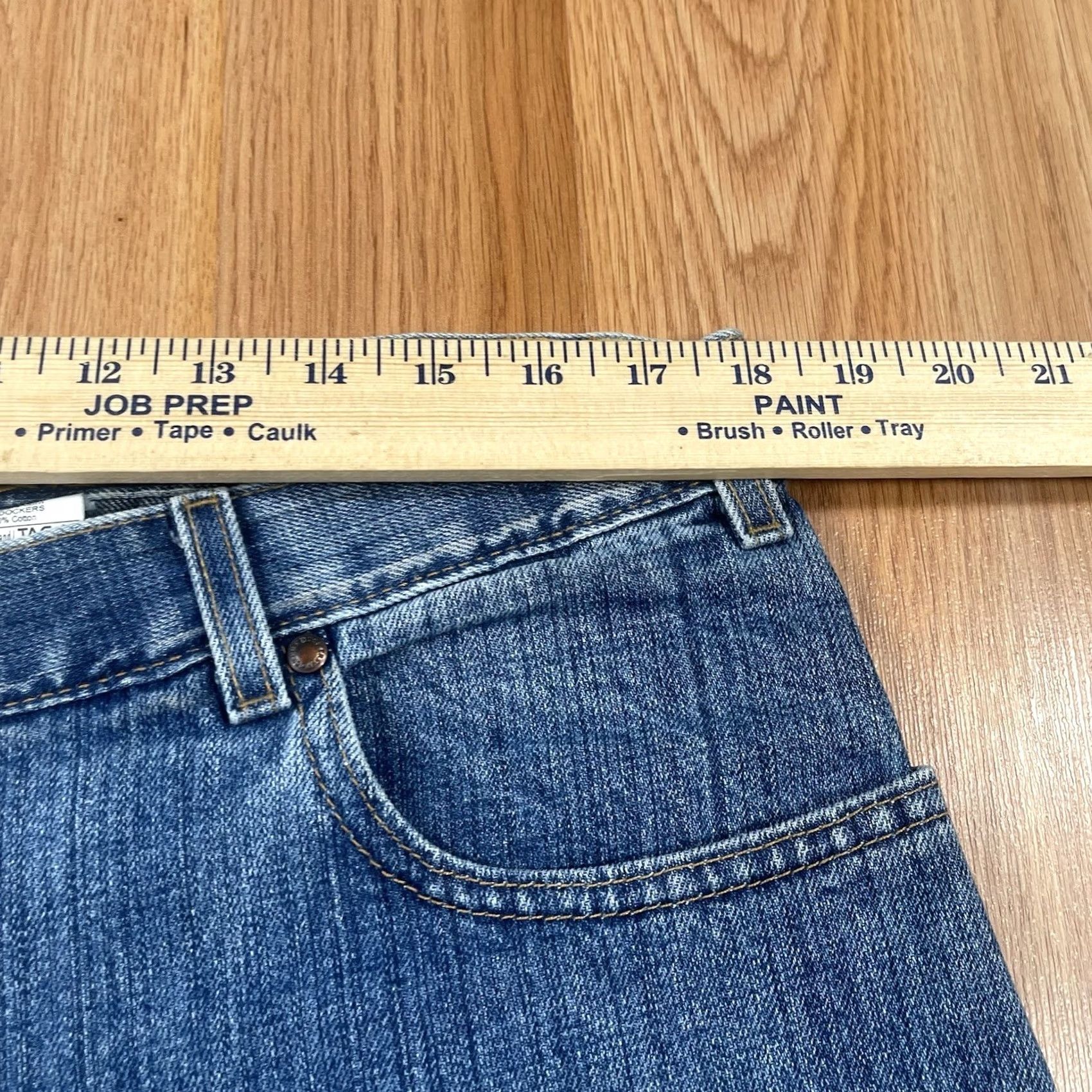 Dockers Dockers Jeans Mens 36)Wx30L Premium Straight Leg Blue Denim Pants 100% Cotton Jeans Mens Regular 36 Blue Denim Straight Pockets Womens? Size US 36 / EU 52 - 4 Thumbnail