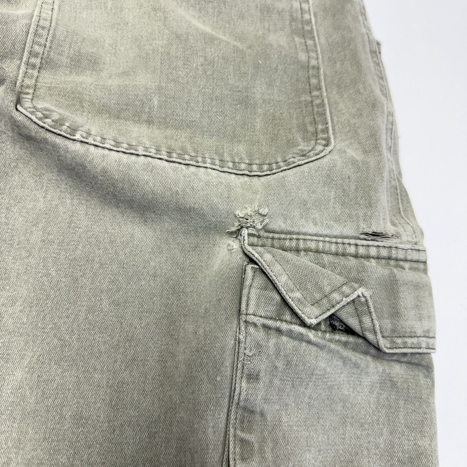 Billabong Vintage 90s Billabong Baggy Cargo Pants Mens 32 (30x30.5) Gr Size US 32 / EU 48 - 15 Thumbnail