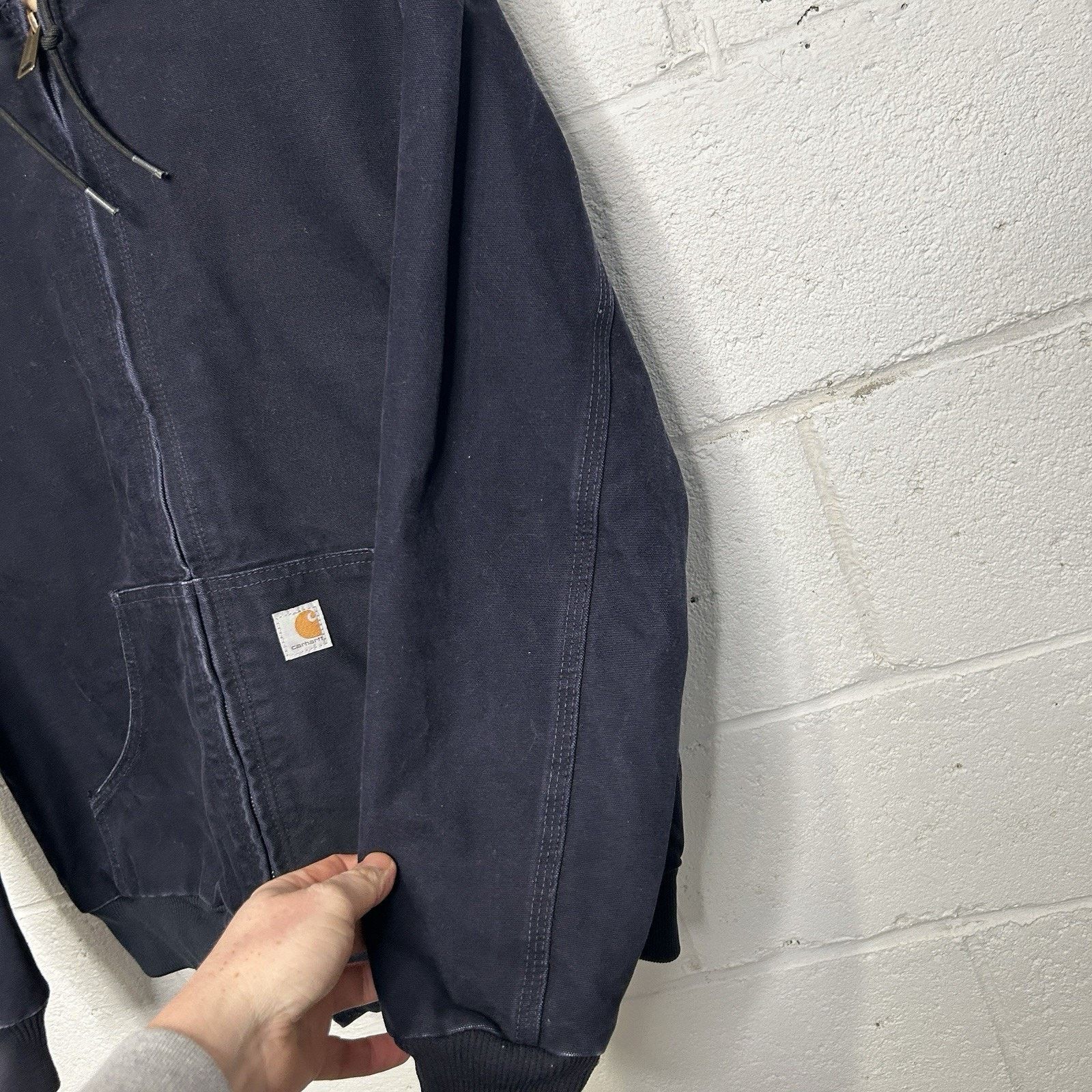 Carhartt Carhartt Quilted Hooded Active Jacket “Navy Blue” WJ130-403 Size S / US 4 / IT 40 - 5 Thumbnail