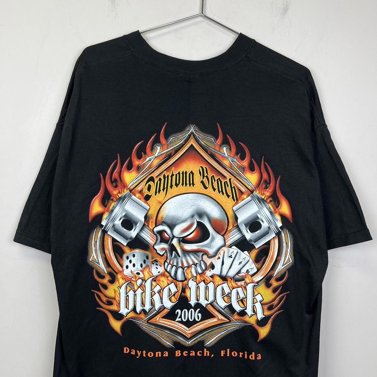 Designer Daytona Beach Bike Week 2006 T-Shirt - Vintage Black Size US XXL / EU 58 / 5 - 2 Thumbnail