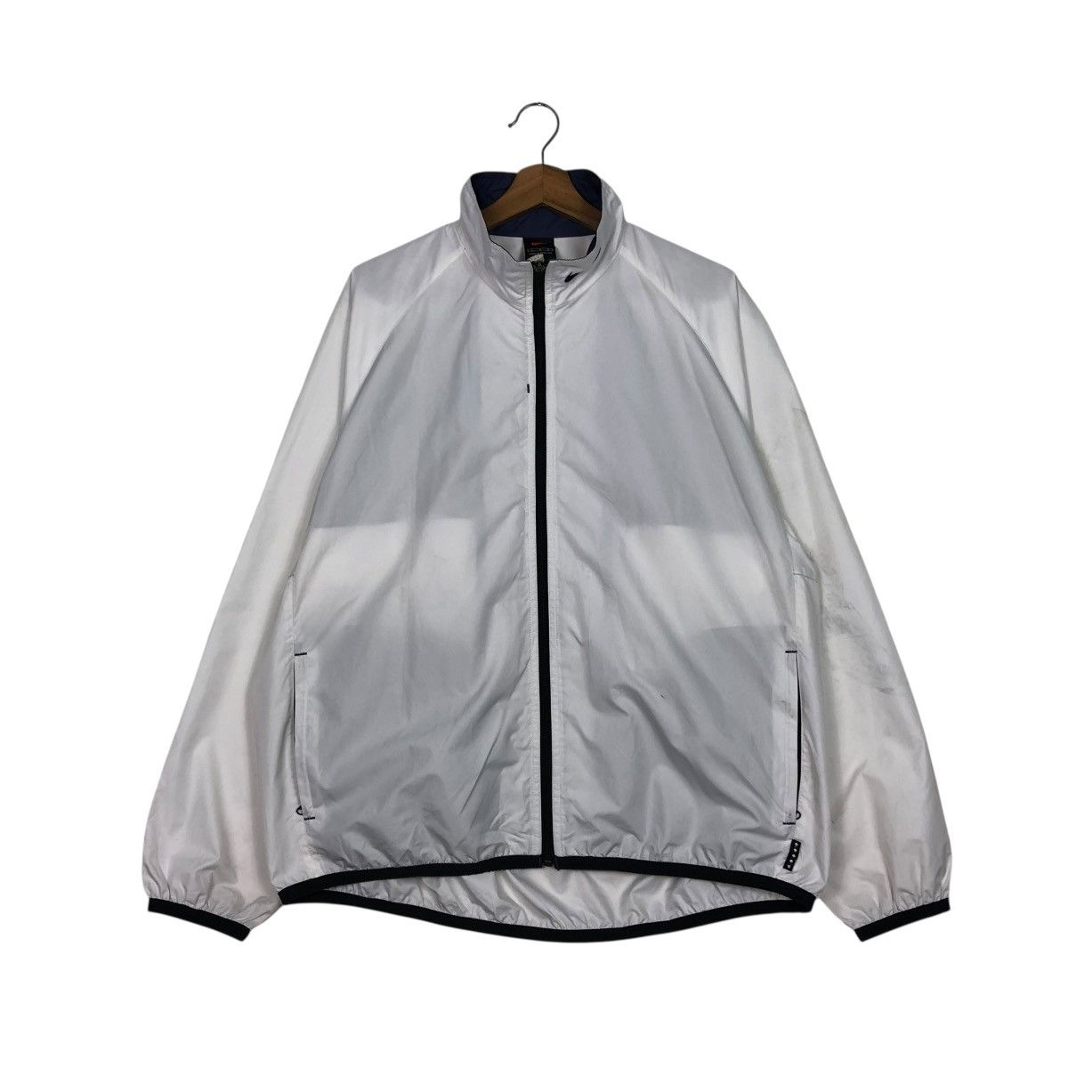 Nike 🔥VINTAGE ZIPPER JACKET BOMBER NIKE LOGO COLLAR Size US L / EU 52-54 / 3 - 3 Thumbnail