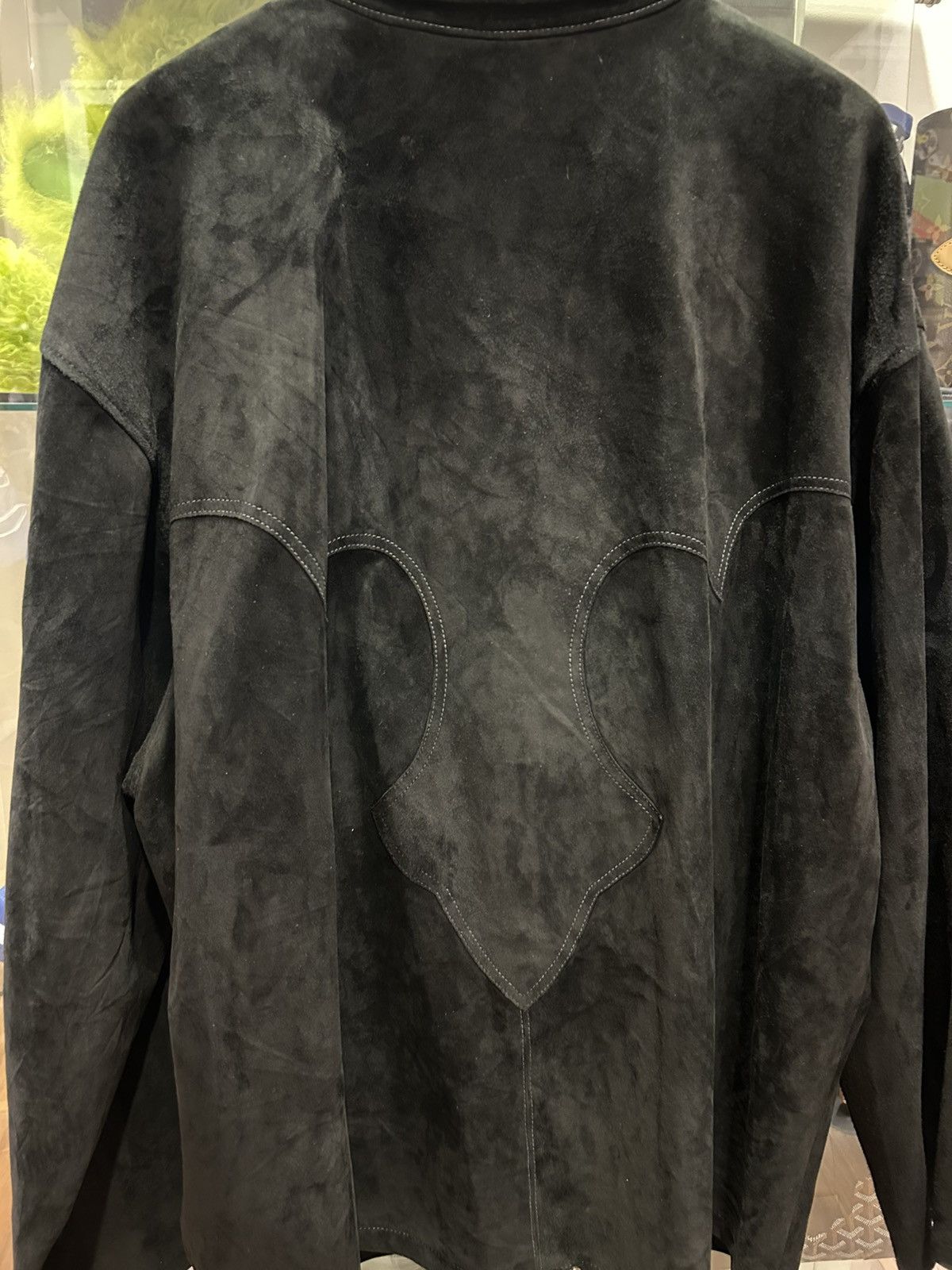 Chrome Hearts Chrome Hearts Western FleurKnee Suede Cowhide Overcoat Size US XXL / EU 58 / 5 - 6 Thumbnail