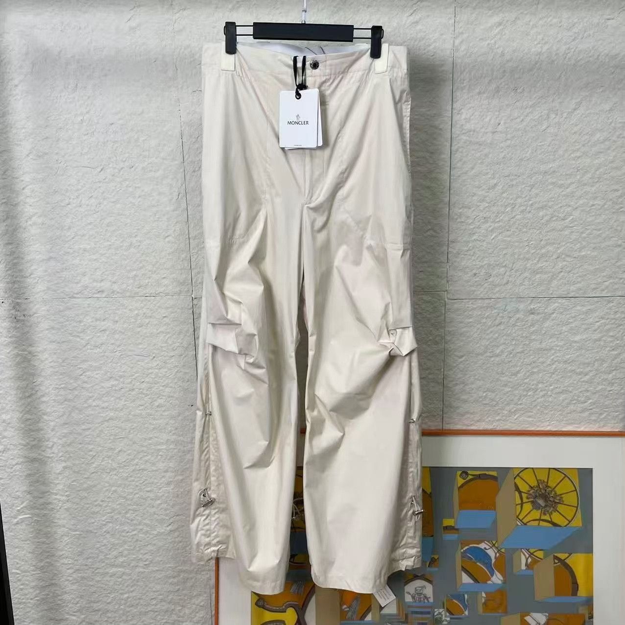 Moncler Moncler 1952 Series Back Logo Wide-Leg Pants Size US 32 / EU 48 - 1 Thumbnail