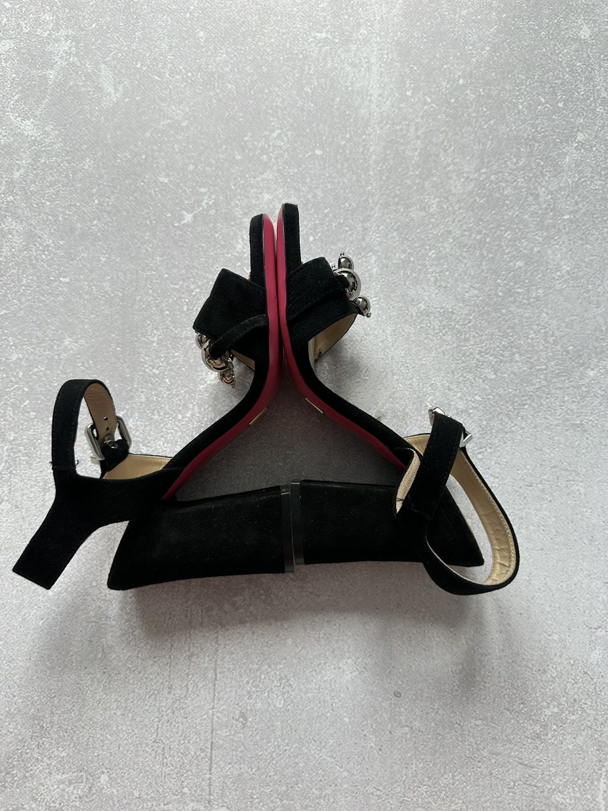 Versace versace 1969 shoes women platform black sz 36 made in Italy Size US 6 / IT 36 - 7 Thumbnail
