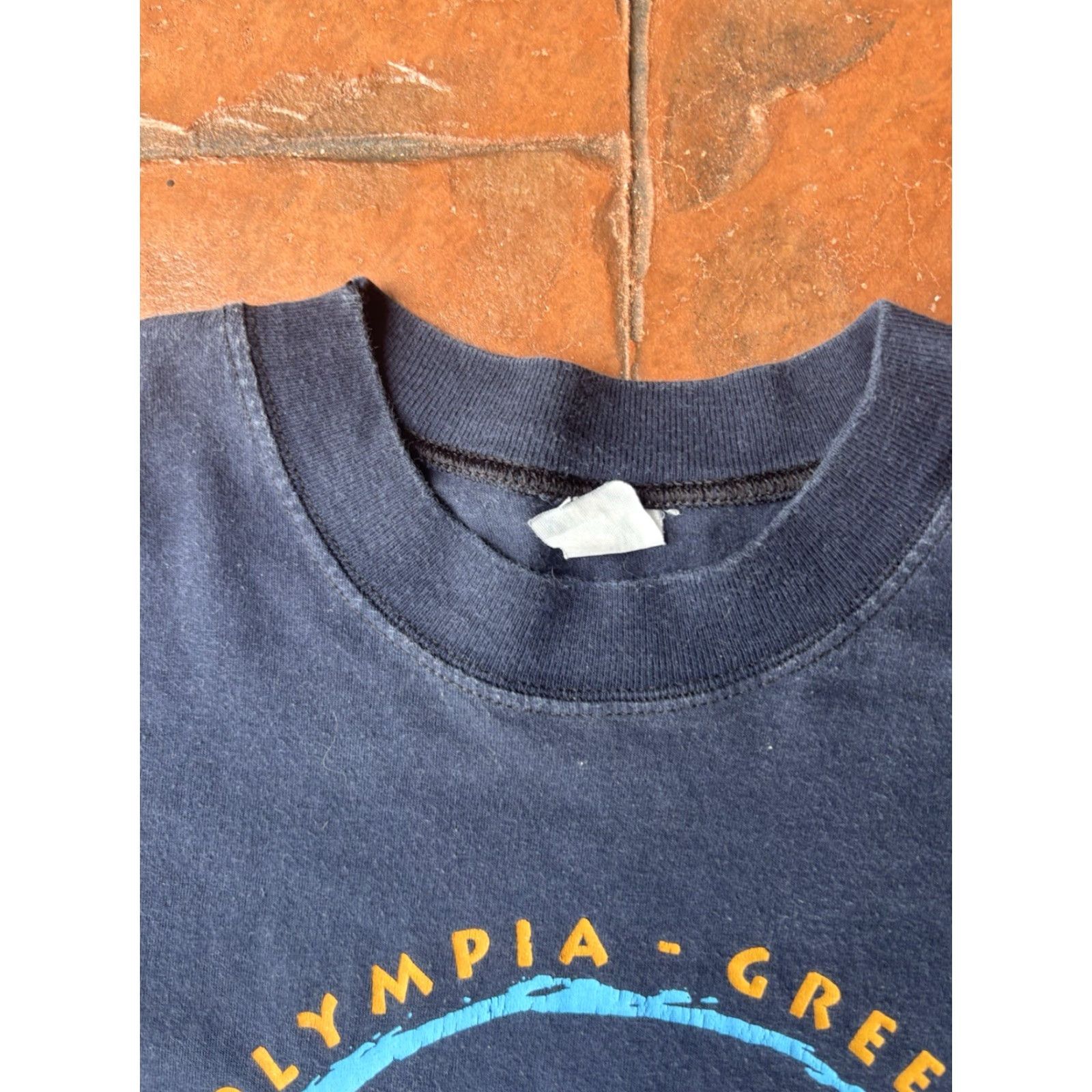Vintage VINTAGE High Q T-Shirt Athens Greece Olympics 2000s USA Sports Crew Neck Short Sleeve Blue Medium Mens Size US M / EU 48-50 / 2 - 2 Thumbnail
